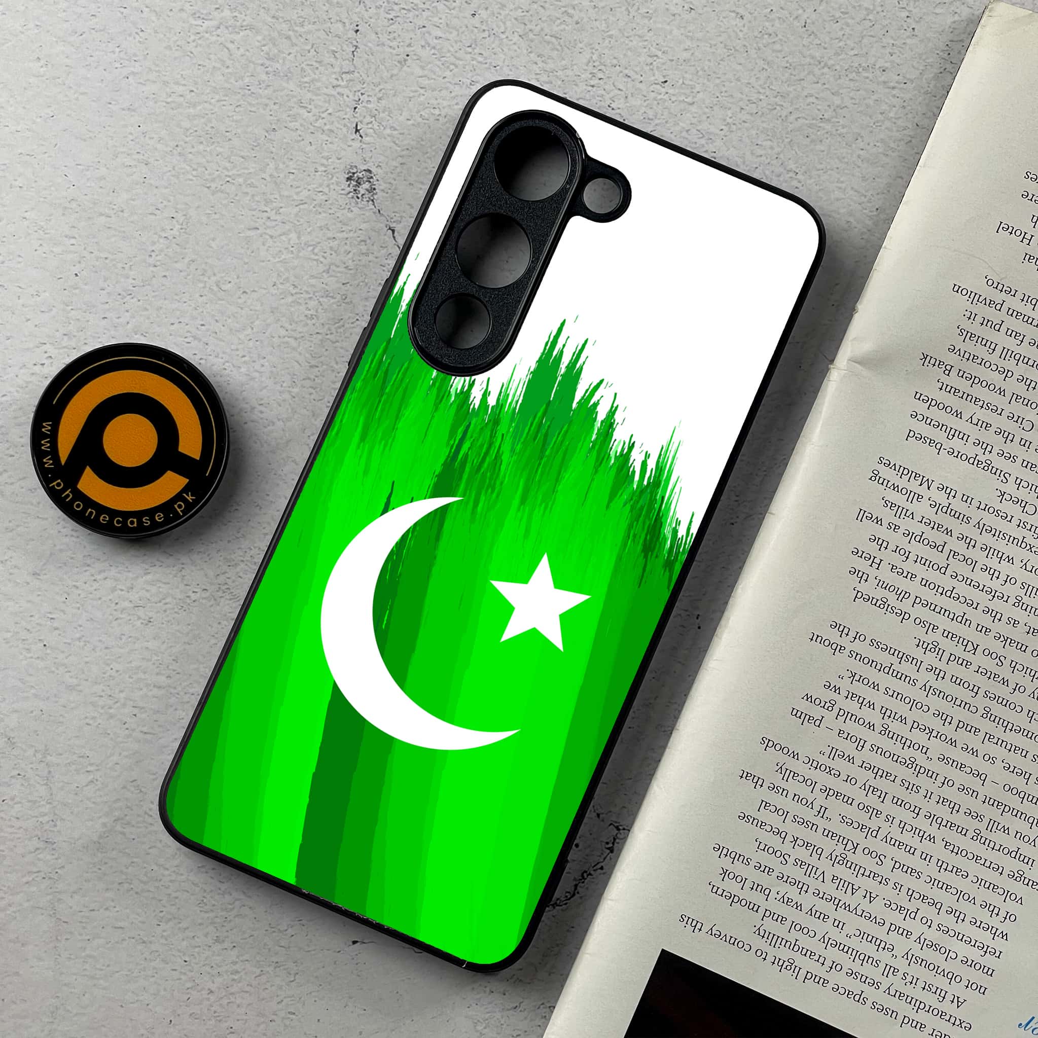 Vivo Y04 - Pakistani Flag Series - Premium Metal Printed Soft Bumper Shockproof Case