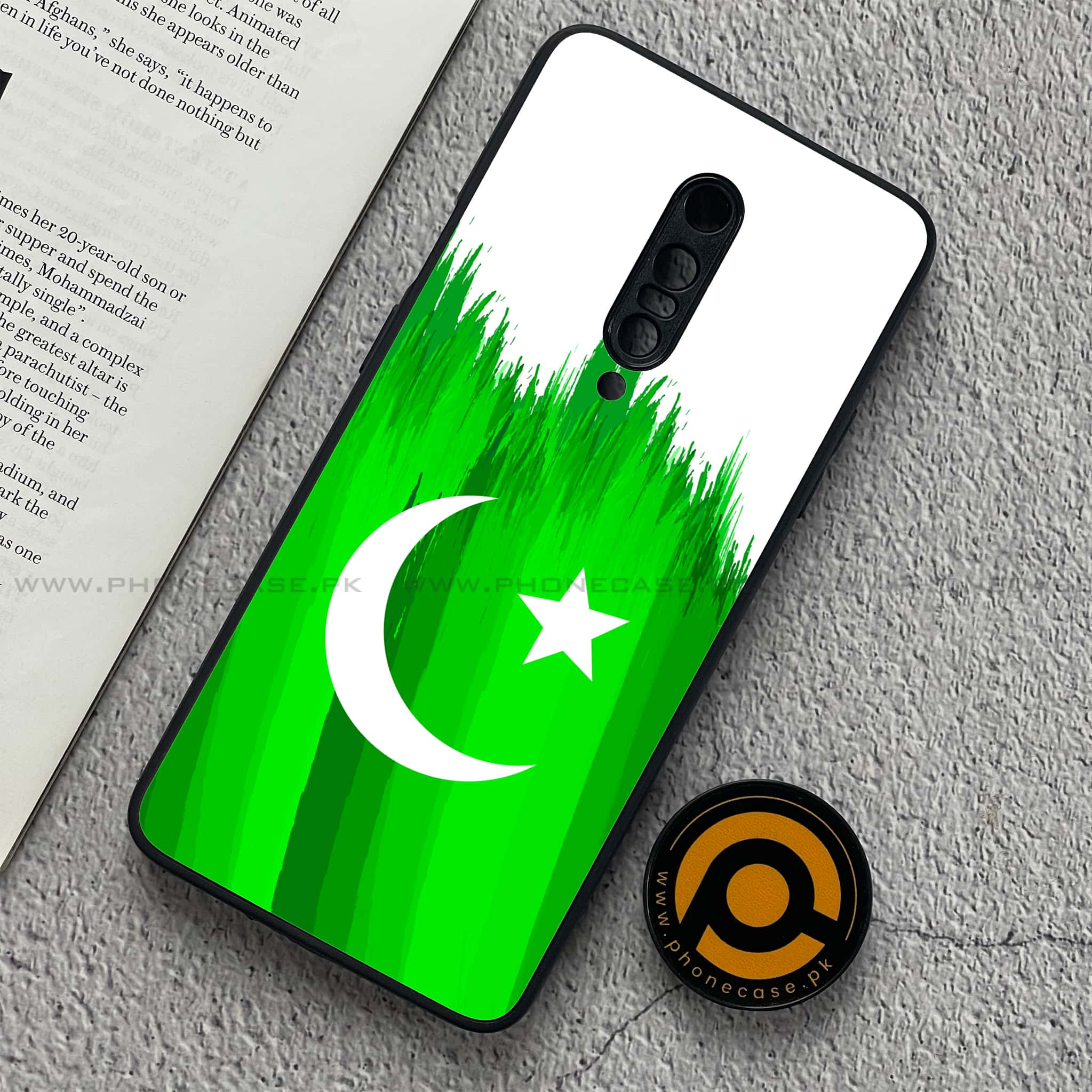 OnePlus 7 Pro - Pakistani Flag Series - Premium Printed Glass soft Bumper shock Proof Case