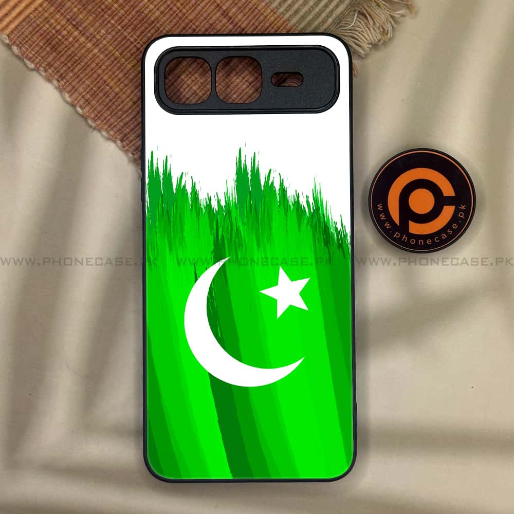 Infinix Smart 10 Plus - Pakistani Flag Series - Premium Metal Printed soft Bumper shock Proof Case