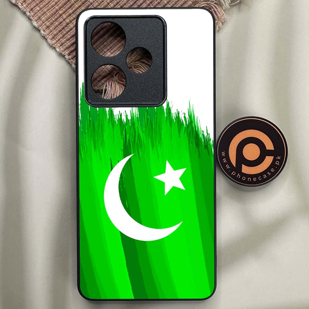 Realme GT 7T - Pakistani Flag Series - Premium Metal Printed soft Bumper shock Proof Case
