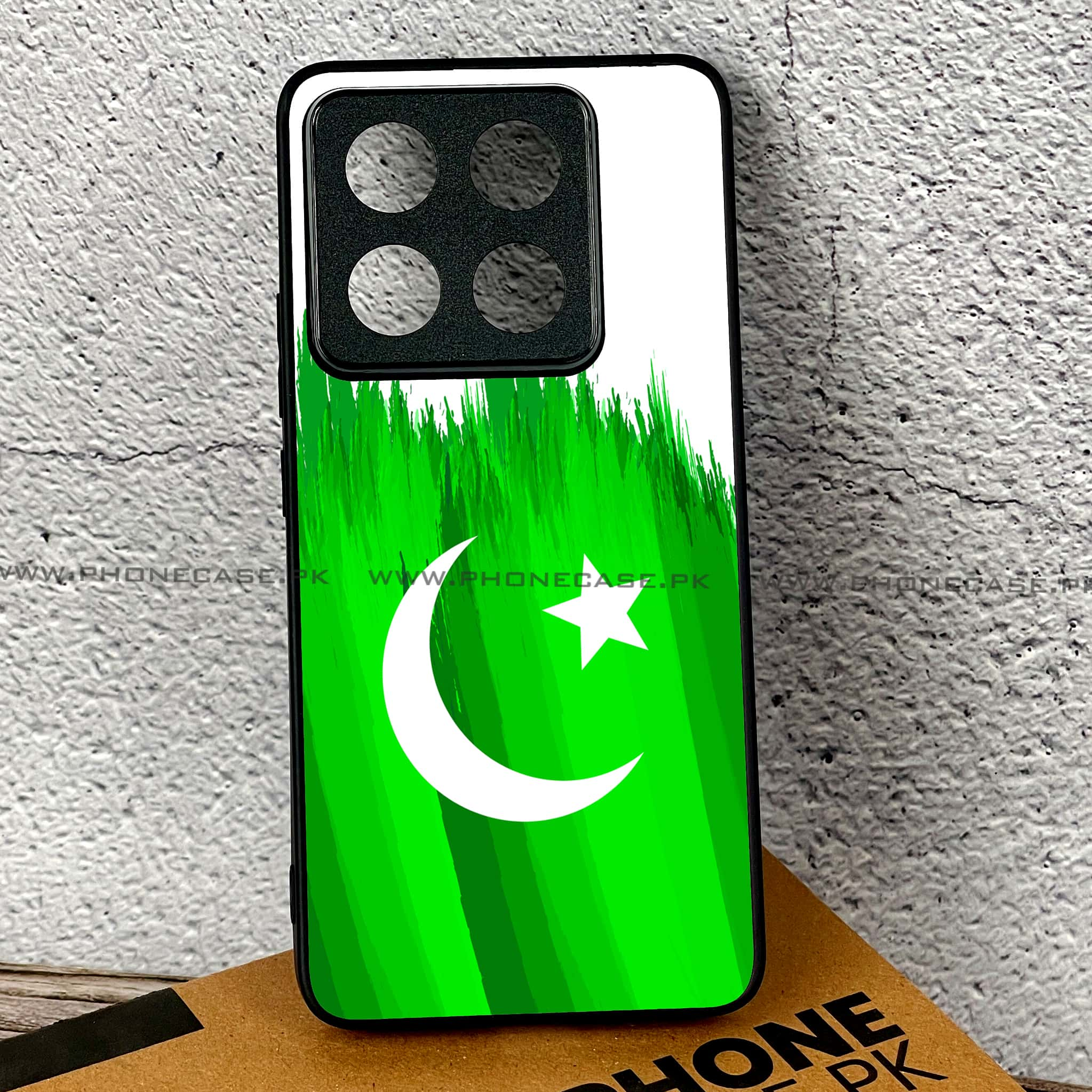 Xiaomi 14T - Pakistani Flag Series - Premium Printed Glass soft Bumper shock Proof Case