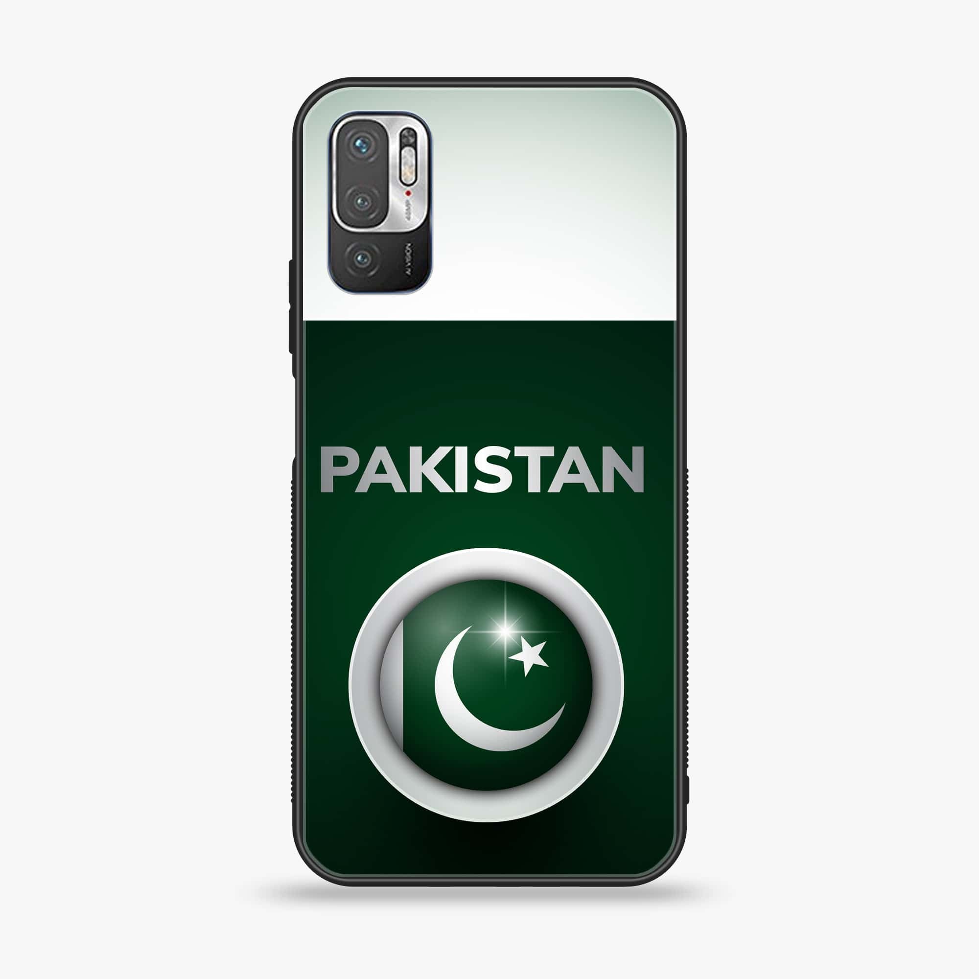 Xiaomi Redmi Note 10 5G - Pakistani Flag Series - Premium Printed Glass soft Bumper shock Proof Case