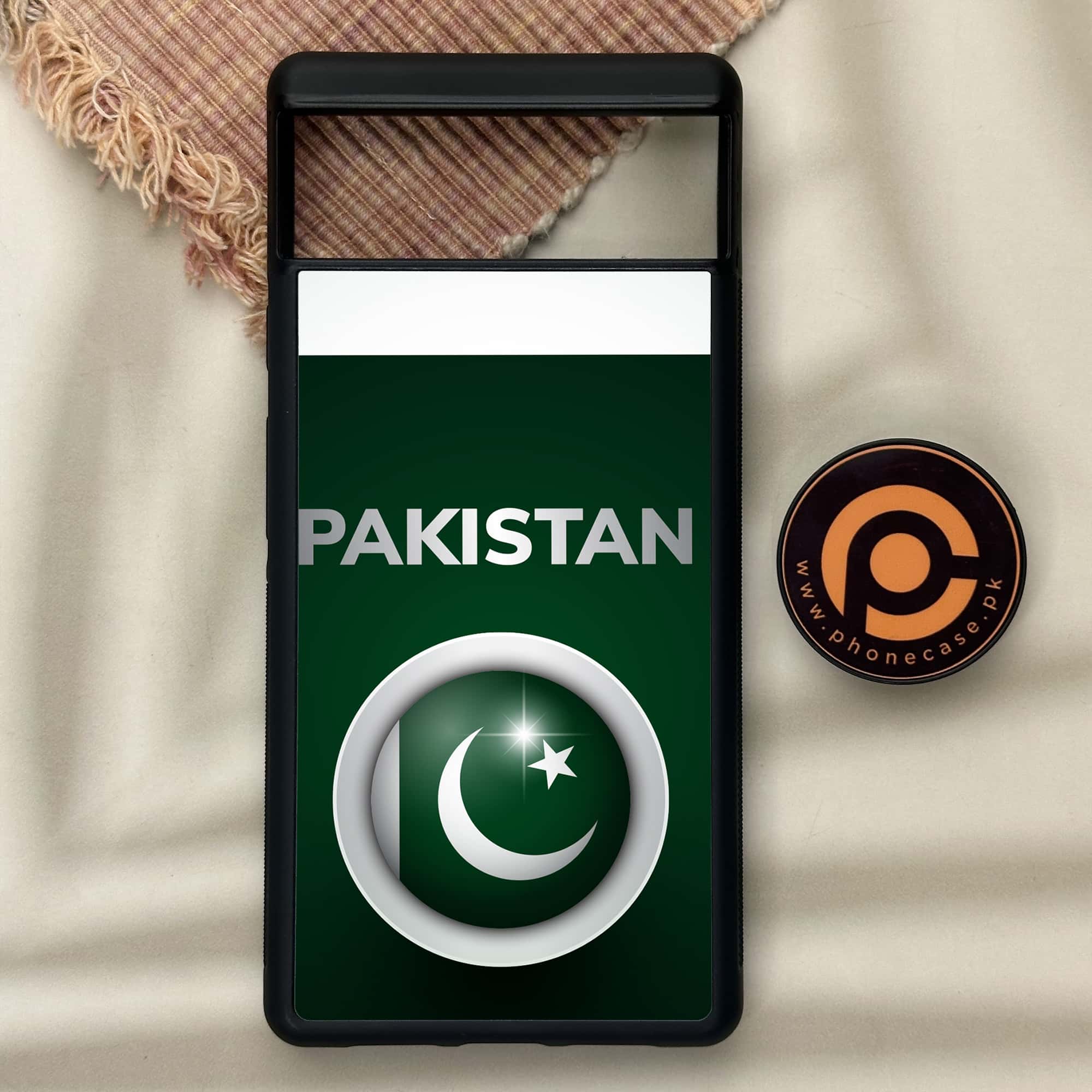 Google Pixel 6 - Pakistani Flag Series - Premium Metal Printed soft Bumper Shock Proof Case