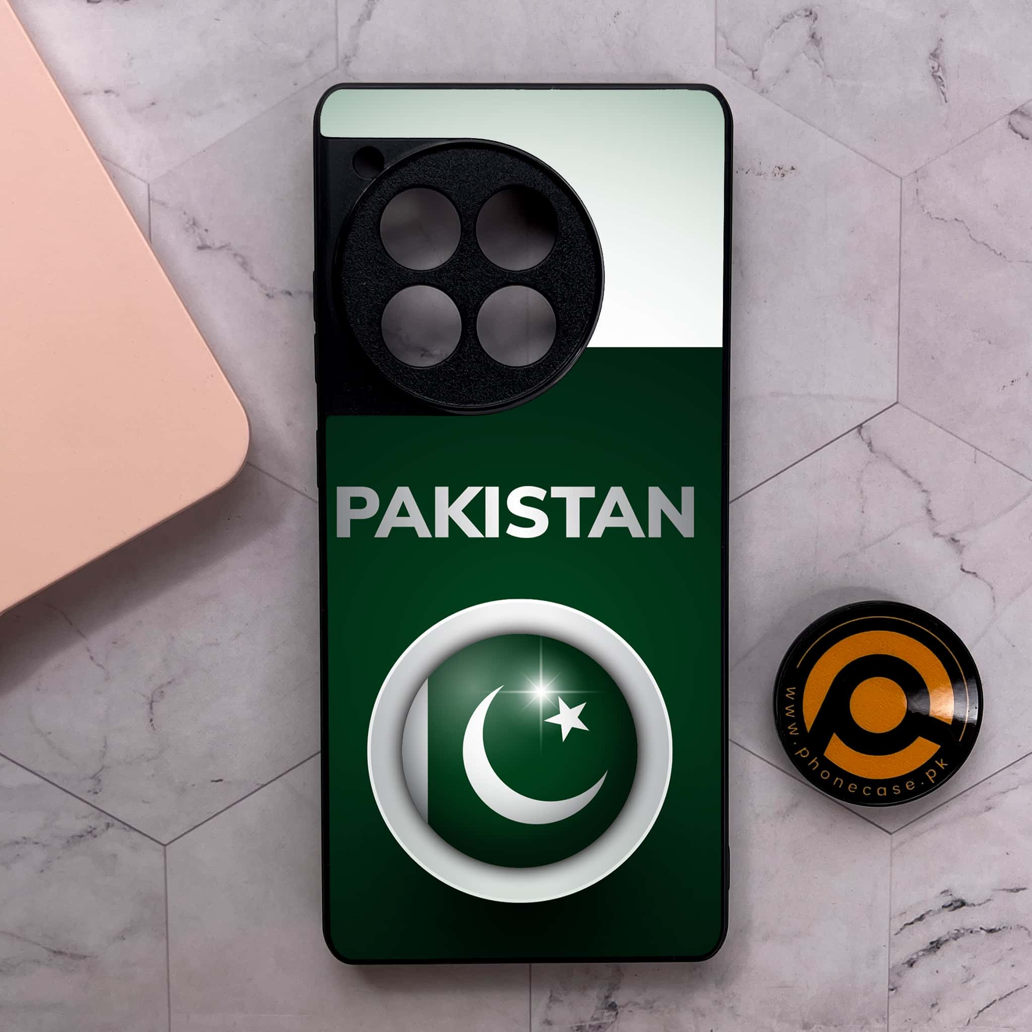 OnePlus 12R - Pakistani Flag Series - Premium Metal Printed soft Bumper shock Proof Case