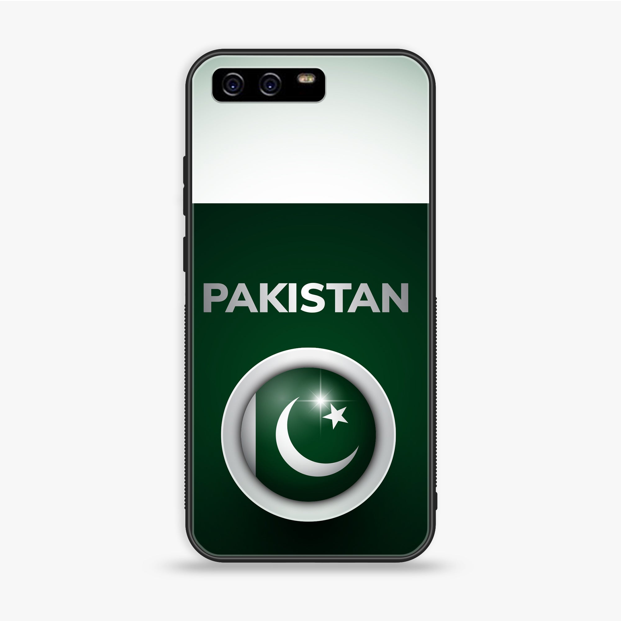 Huawei P10 Plus - Pakistani Flag Series - Premium Printed Glass Soft Bumper Shock Proof Case