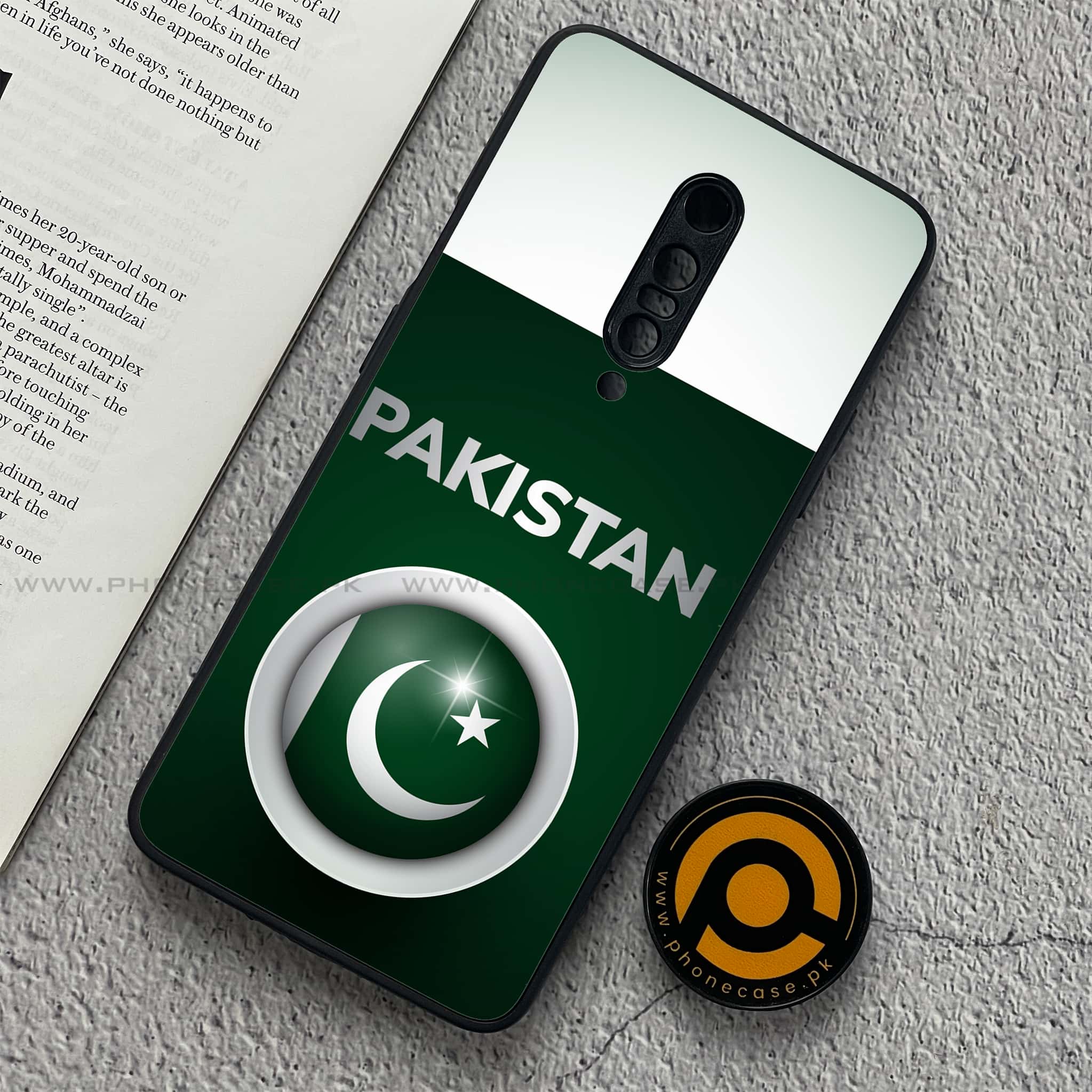 OnePlus 7 Pro - Pakistani Flag Series - Premium Printed Glass soft Bumper shock Proof Case