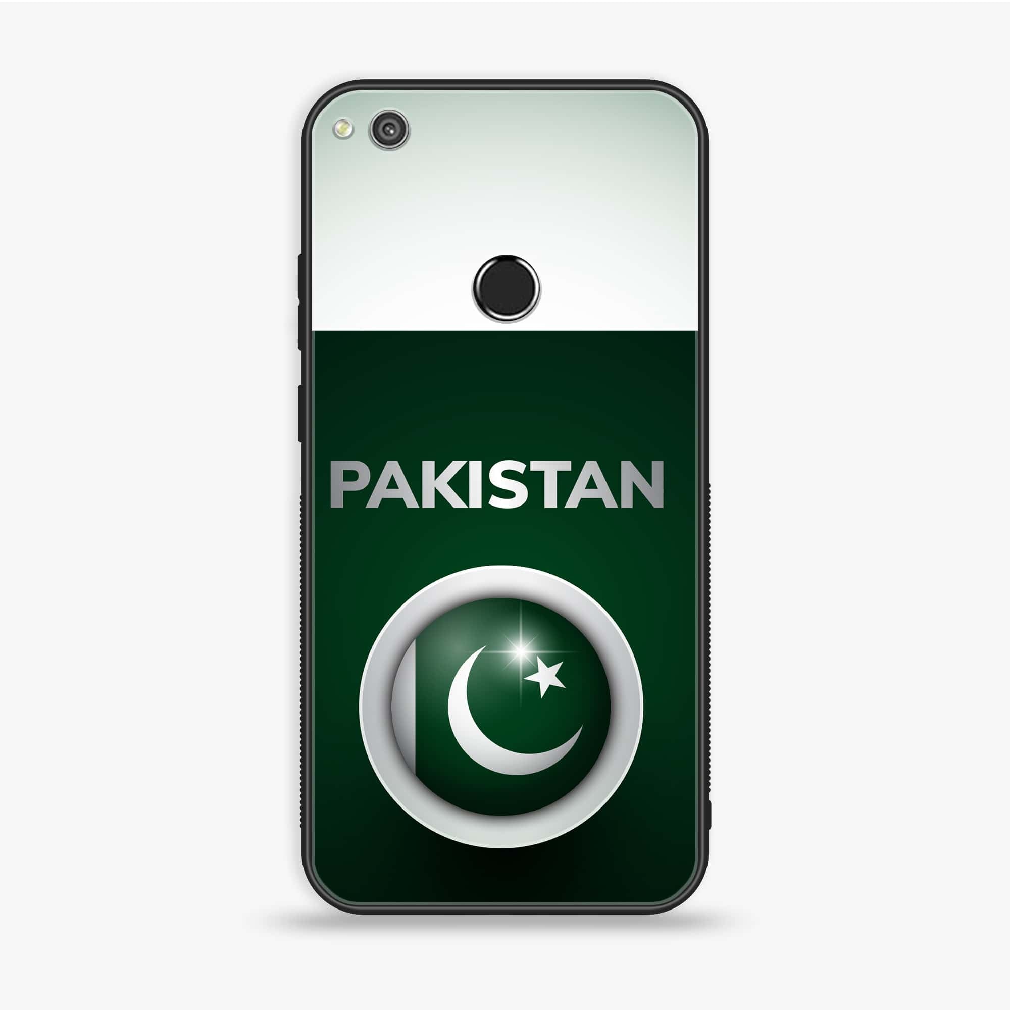 Honor 8 Lite - Pakistani Flag Series - Premium Printed Glass soft Bumper shock Proof Case
