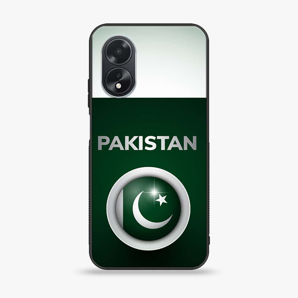Oppo A18 4G - Pakistani Flag Series - Premium Printed Glass soft Bumper shock Proof Case