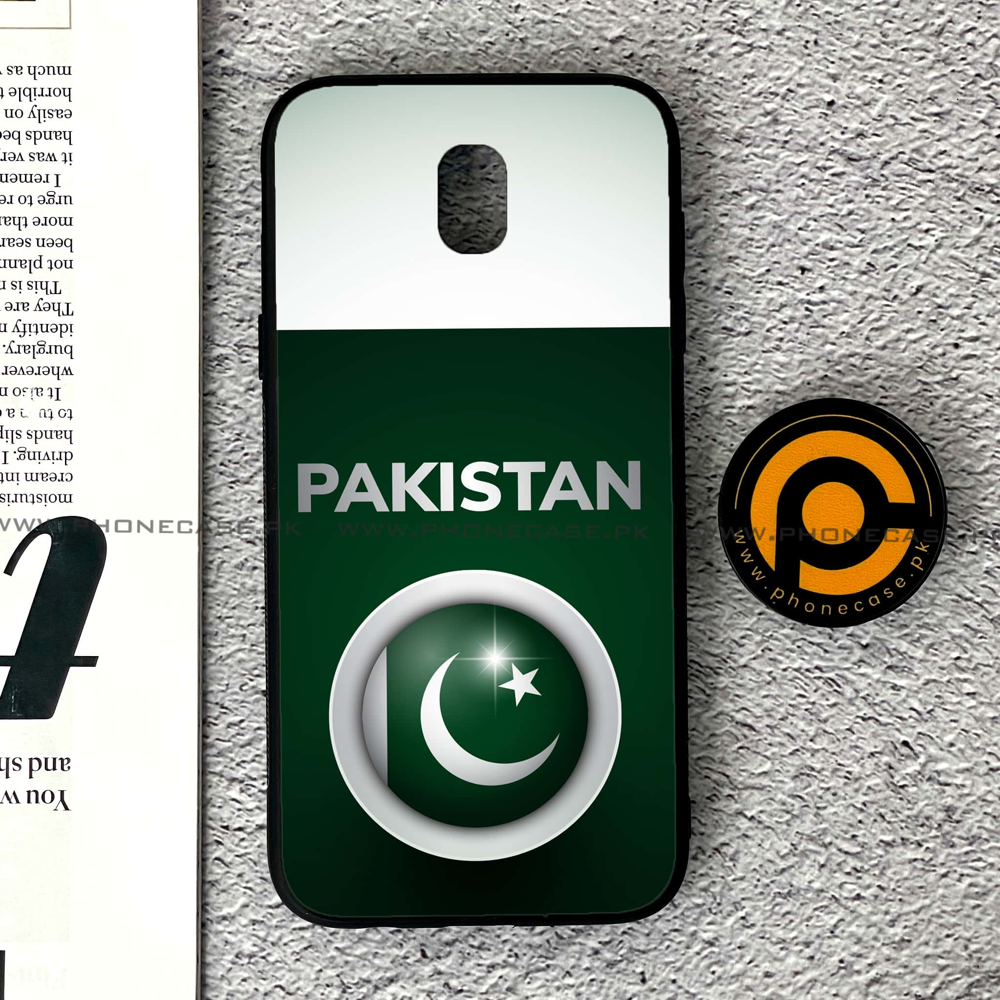 Samsung Galaxy J5 Pro 2017 - Pakistani Flag Series - Premium Printed Metal soft Bumper shock Proof Case