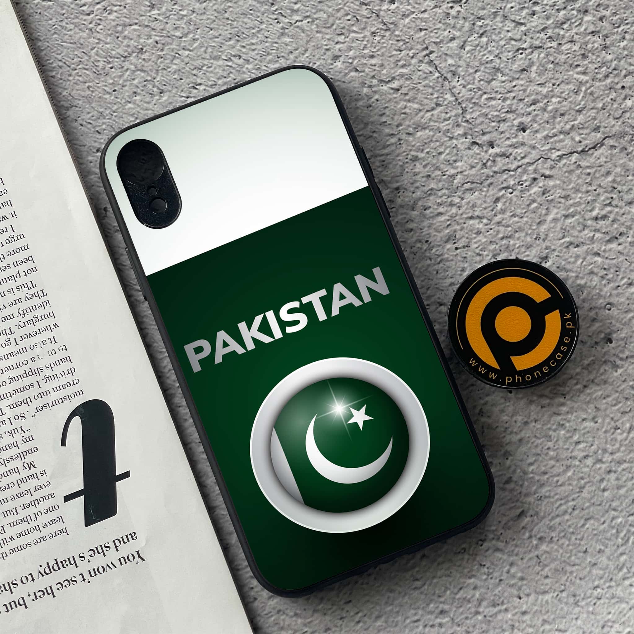 iPhone XR - Pakistani Flag Series - Premium Metal Printed soft Bumper shock Proof Case