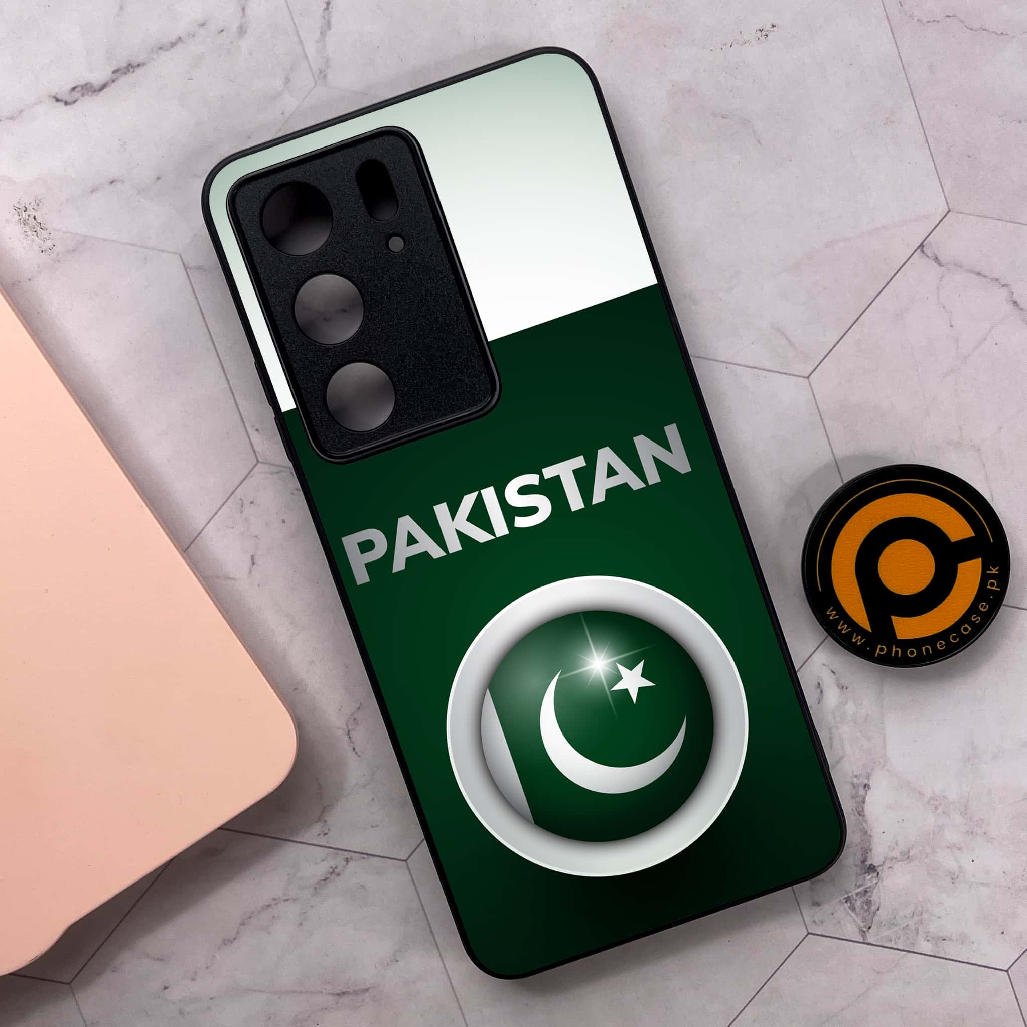 Realme C75x 4G - Pakistani Flag Series - Premium Metal Printed soft Bumper shock Proof Case