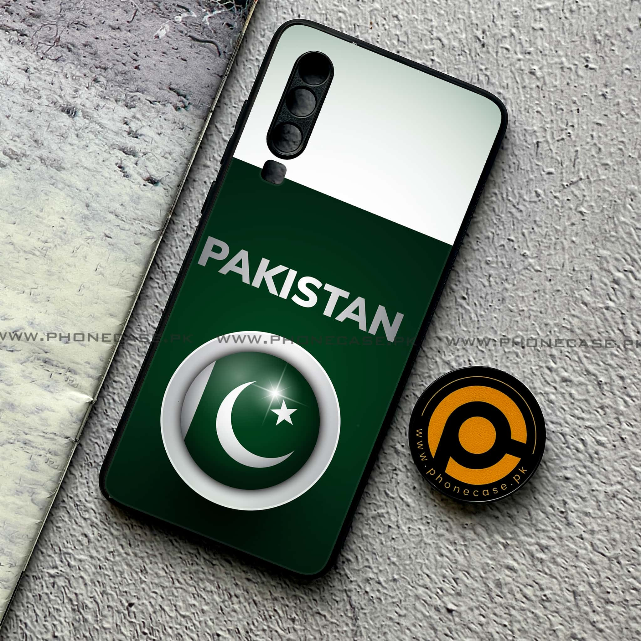 Huawei P30 - Pakistani Flag Series - Premium Printed Glass soft Bumper shock Proof Case