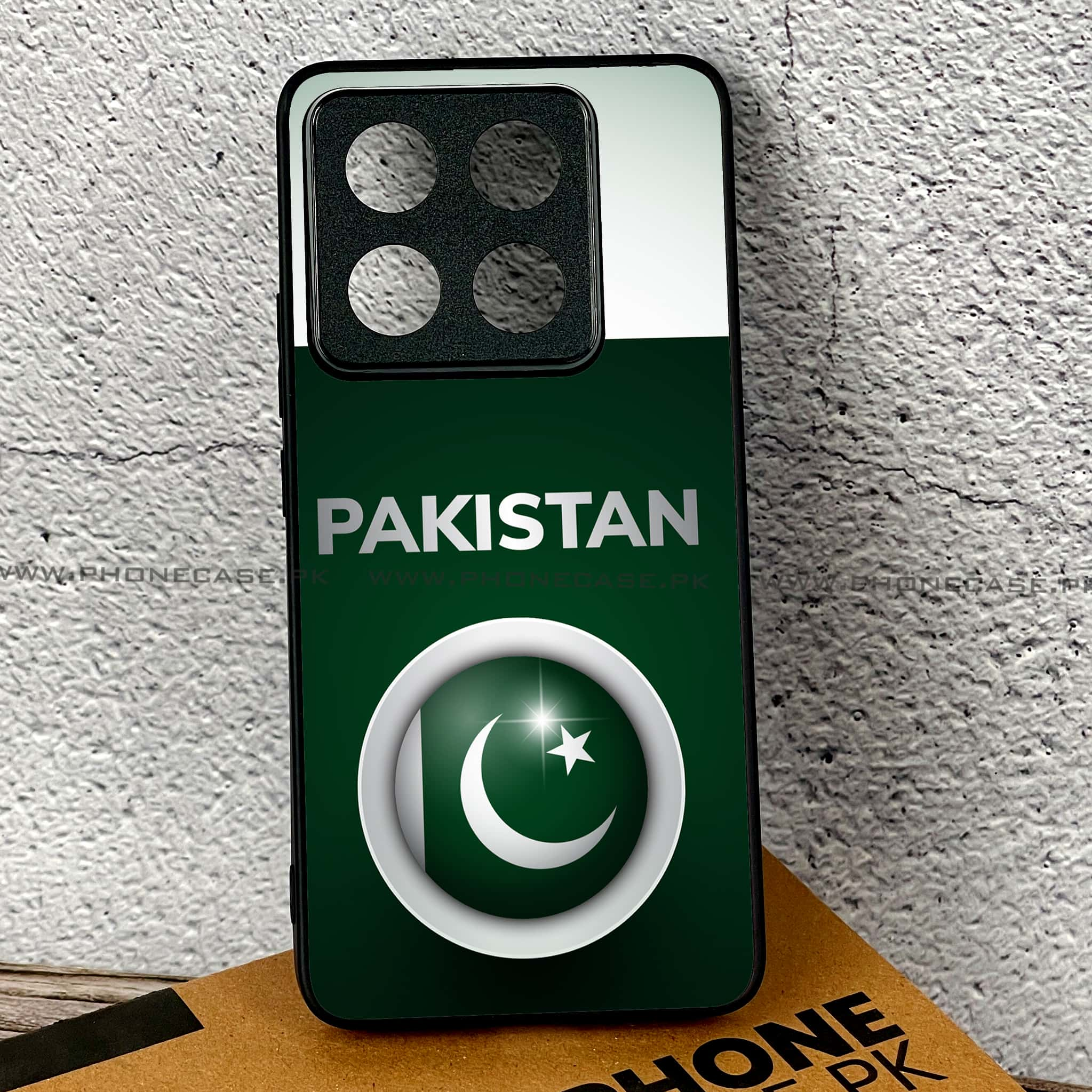 Xiaomi 14T - Pakistani Flag Series - Premium Printed Glass soft Bumper shock Proof Case