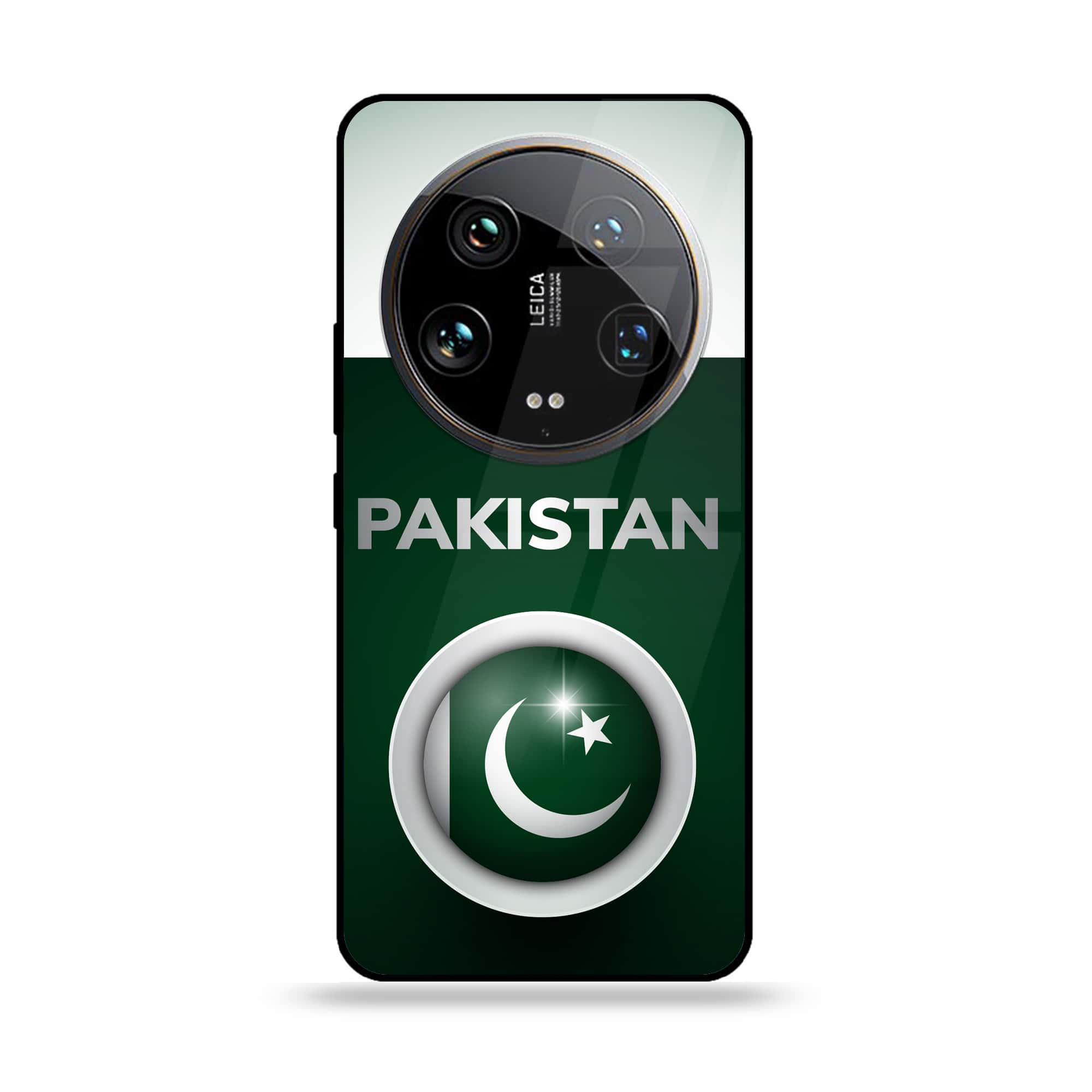 Xiaomi 14 Ultra - Pakistani Flag Series - Premium Printed Glass soft Bumper shock Proof Case