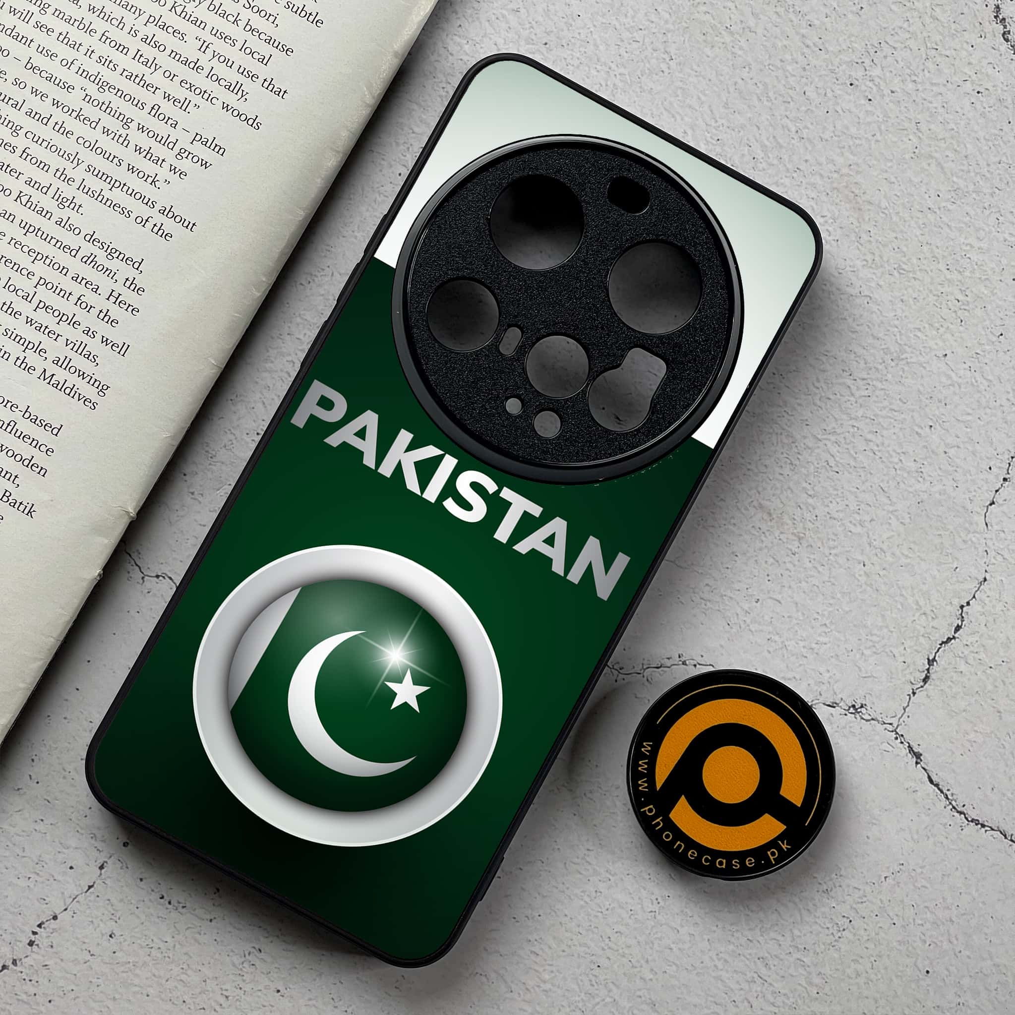 Xiaomi 15 Ultra - Pakistani Flag Series - Premium Metal Printed Soft Bumper Shockproof Case