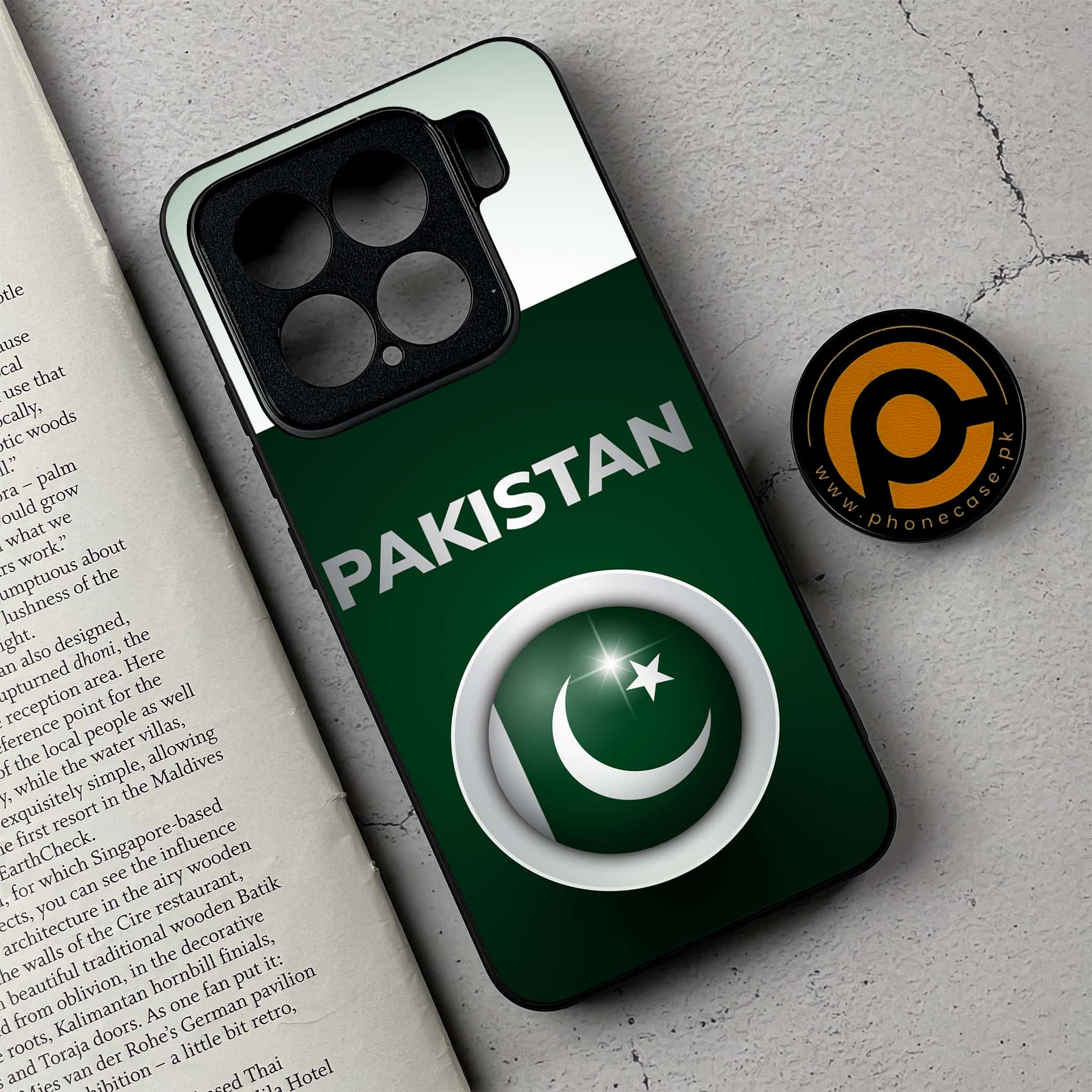 Xiaomi 15 - Pakistani Flag Series - Premium Metal Printed soft Bumper shock Proof Case