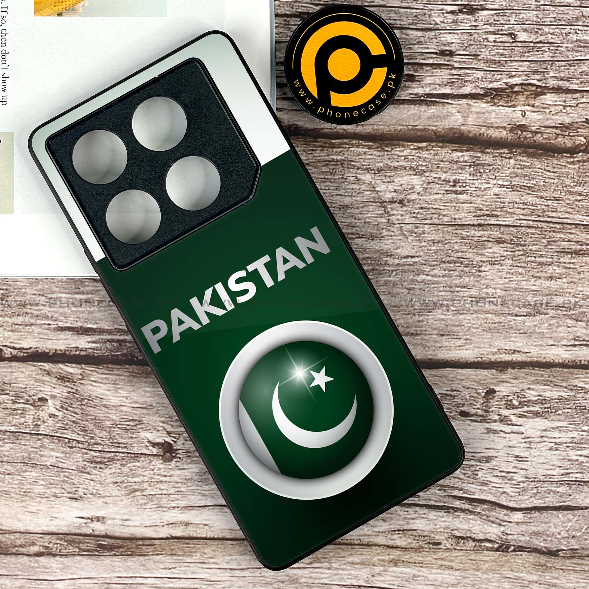 Infinix GT 20 Pro - Pakistani Flag Series - Premium Printed Glass soft Bumper shock Proof Case