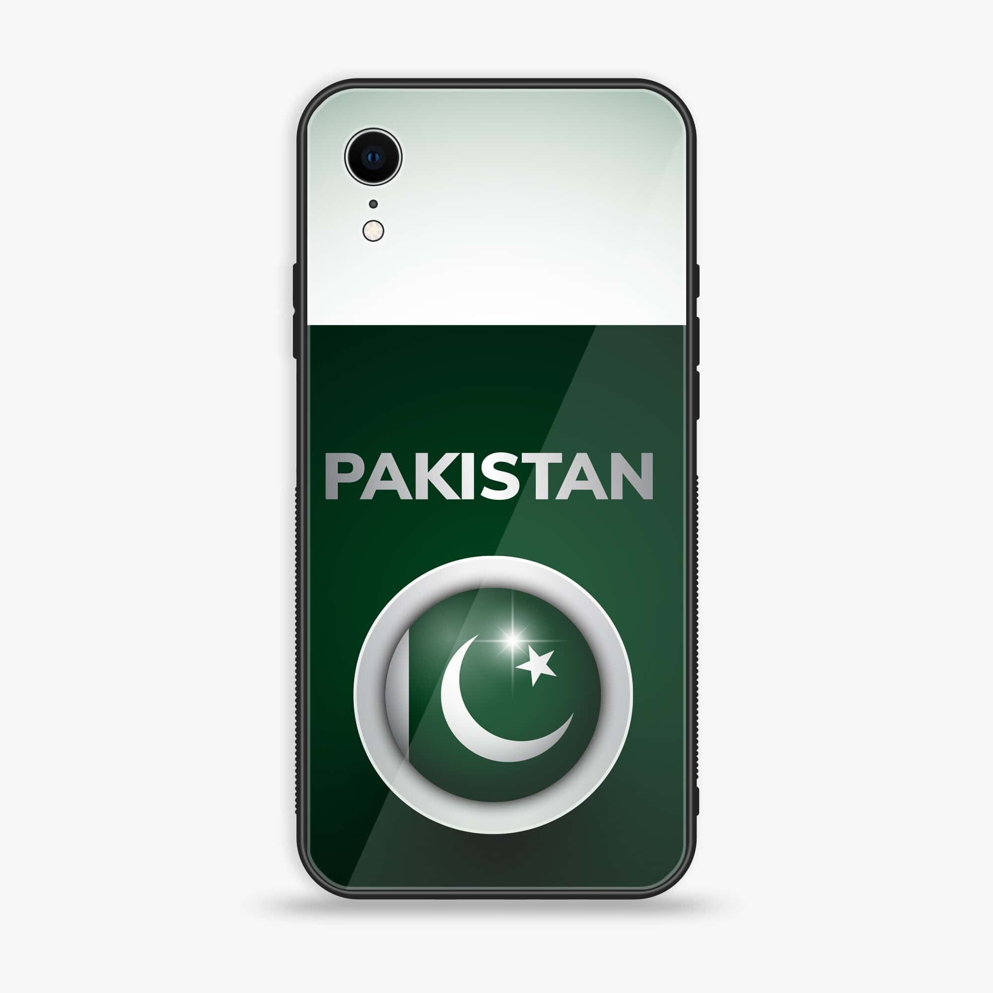 iPhone XR - Pakistani Flag Series - Premium Printed Glass soft Bumper shock Proof Case