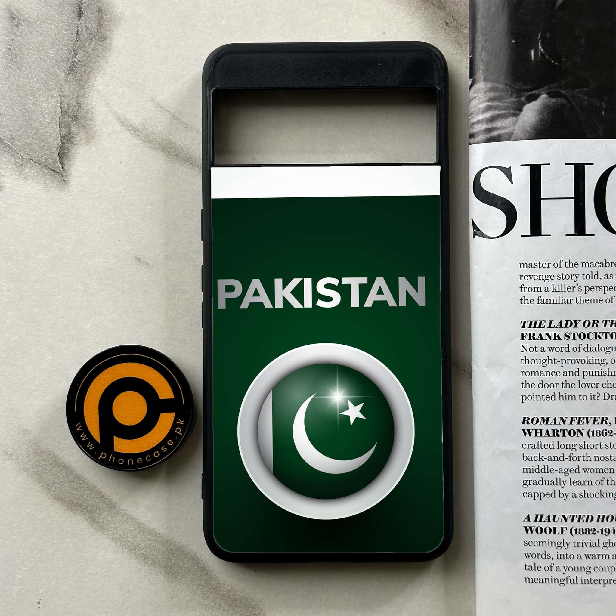 Google Pixel 8a - Pakistani Flag Series - Premium Printed soft Bumper Shock Proof Case