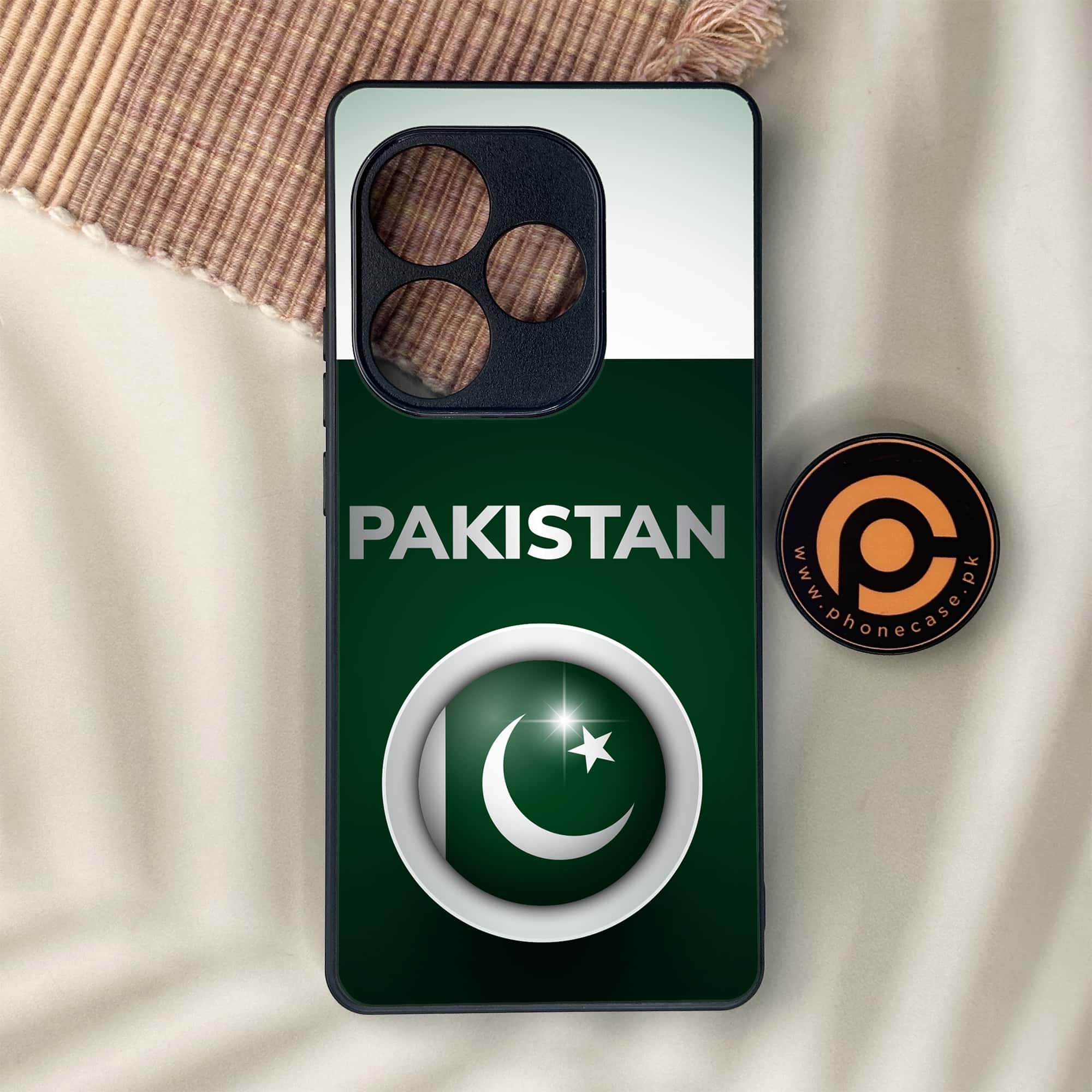 Realme GT 6 - Pakistani Flag Series - Premium Metal Printed soft Bumper shock Proof Case