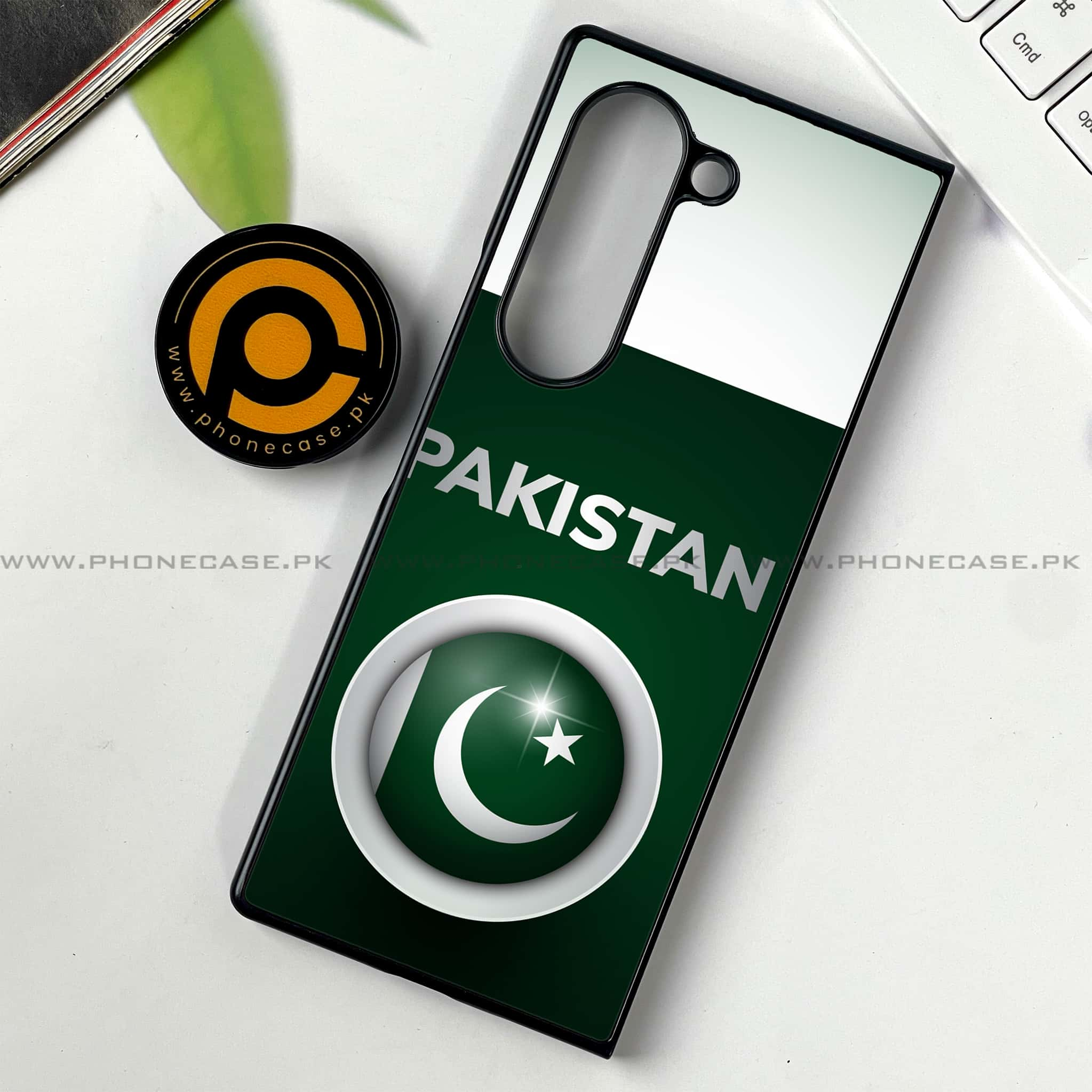 Samsung Galaxy Z Fold 6 - Pakistani Flag Series - Premium Printed Metal soft Bumper shock Proof Case