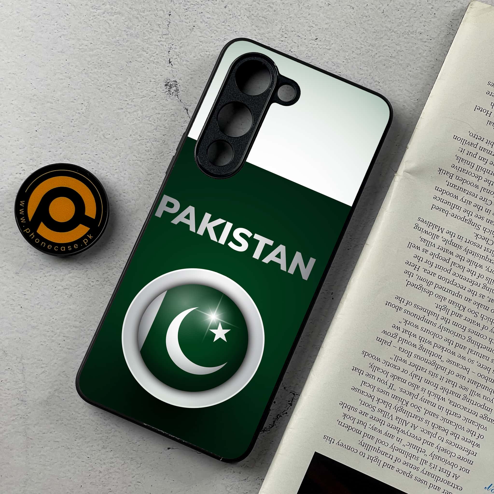 Vivo Y04 - Pakistani Flag Series - Premium Metal Printed Soft Bumper Shockproof Case