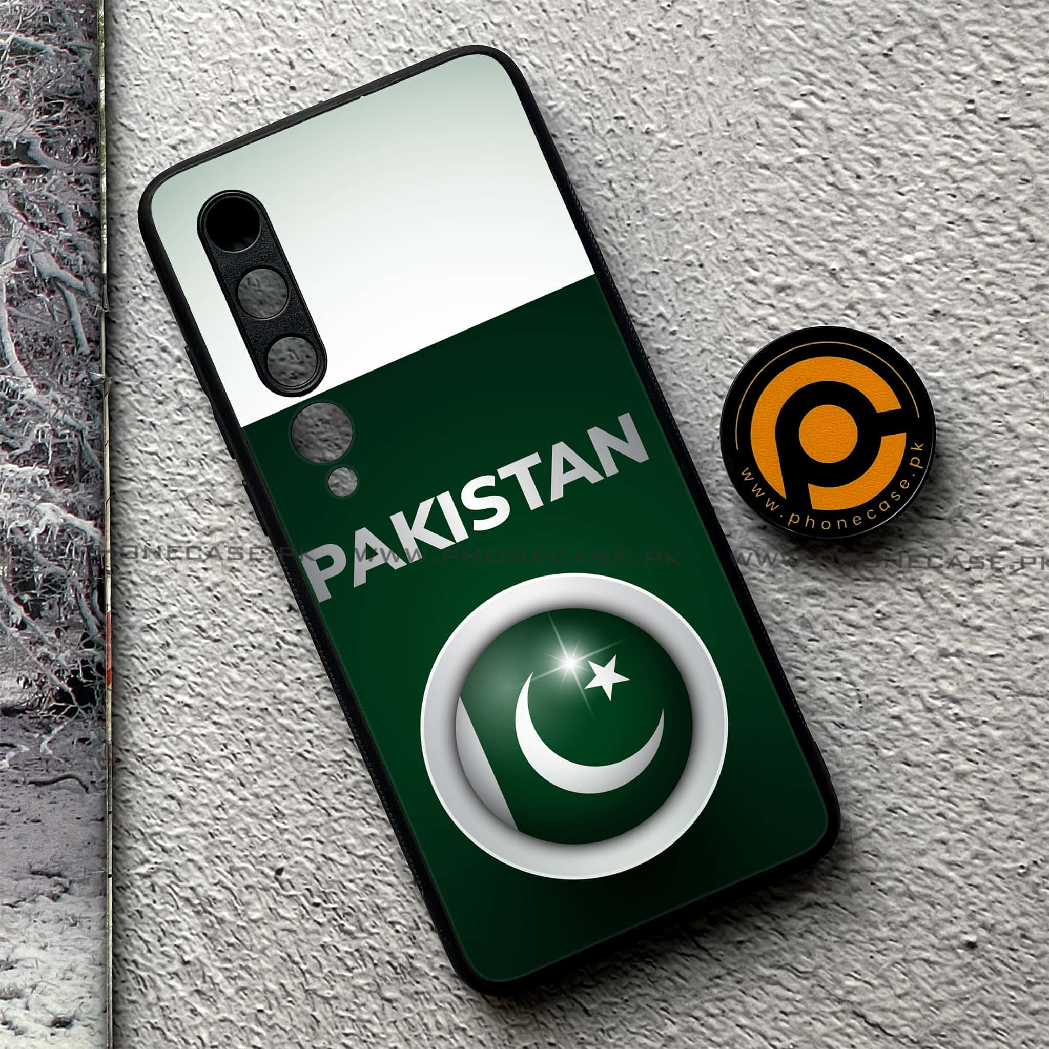 Xiaomi Mi 10 - Pakistani Flag Series - Premium Printed Glass soft Bumper shock Proof Case