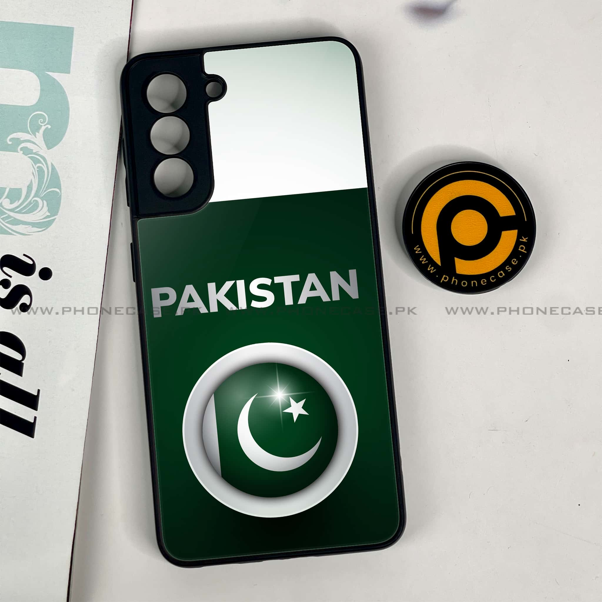 Samsung Galaxy S21 - Pakistani Flag Series - Premium Printed Glass soft Bumper shock Proof Case