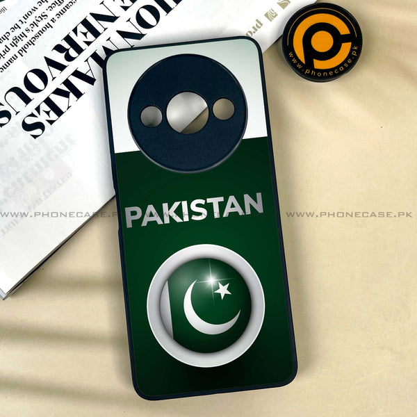 Redmi A3 4G / Redmi A3x- Pakistani Flag Design 7  - Premium Printed Metal soft Bumper shock Proof Case CS-36320
