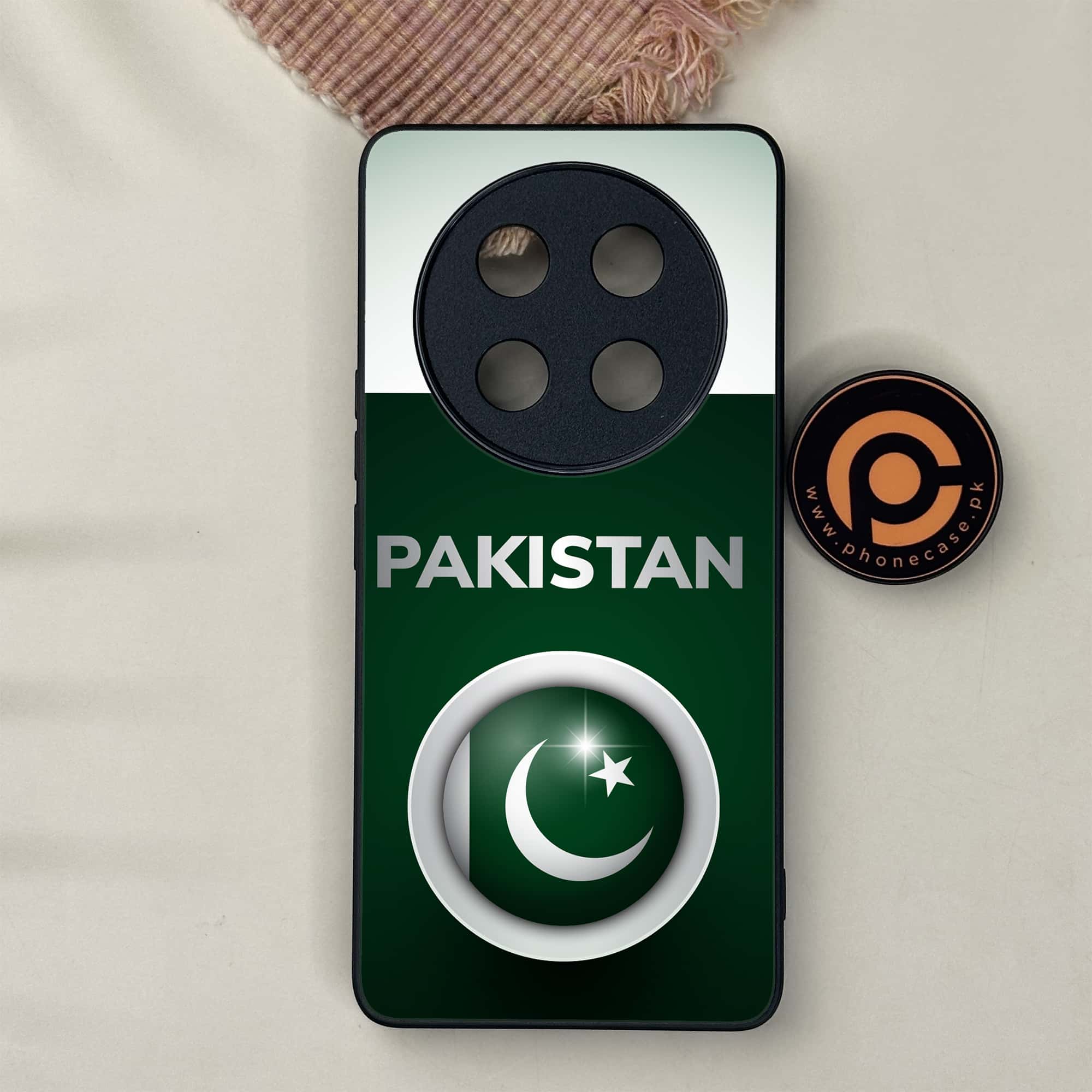 Honor X9c 5G - Pakistani Flag Series - Premium Metal Printed soft Bumper shock Proof Case