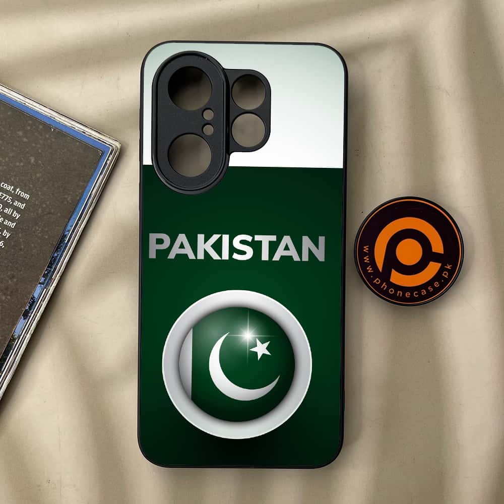 Vivo X200 FE - Pakistani Flag Series - Premium Metal Printed soft Bumper Shock Proof Case