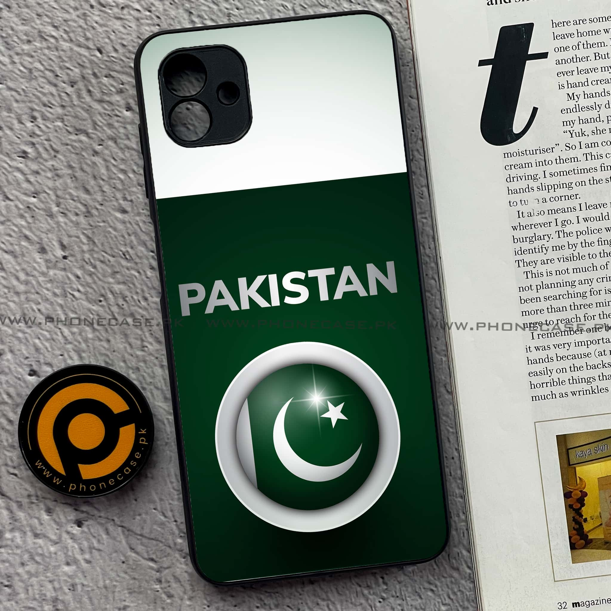 Samsung Galaxy A04 - Pakistani Flag Series - Premium Printed Glass soft Bumper shock Proof Case