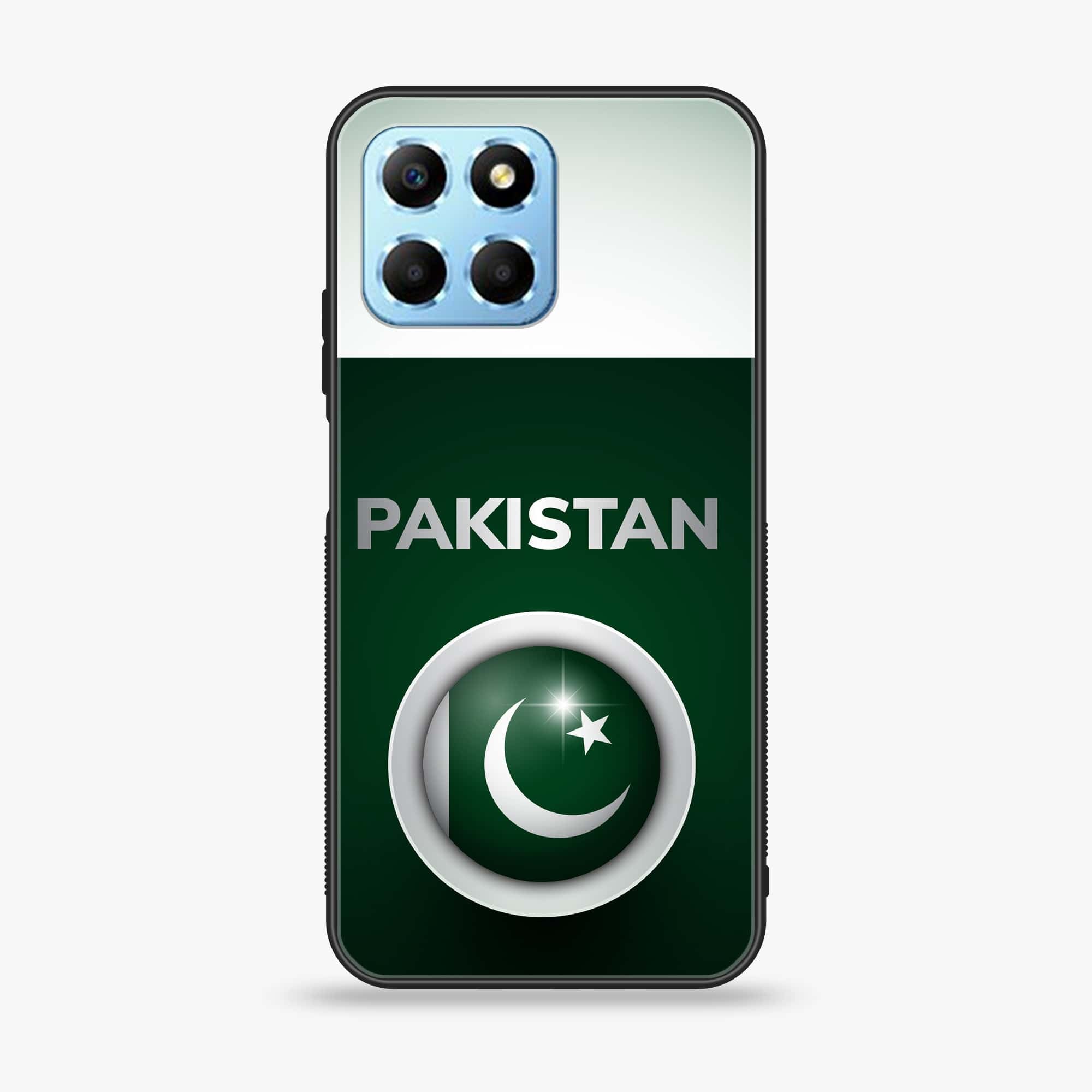 Honor X6 - Pakistani Flag Series - Premium Printed Glass soft Bumper shock Proof Case