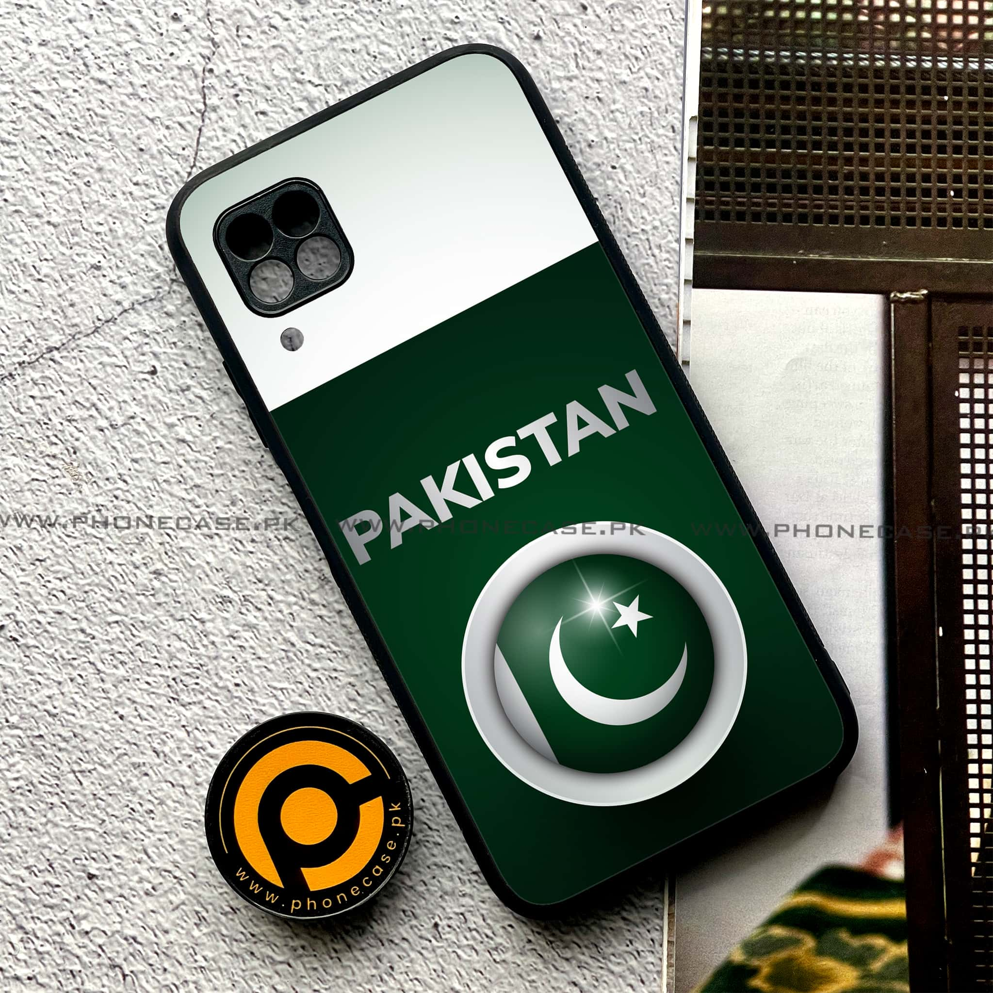 Huawei P40 Lite - Pakistani Flag Series - Premium Printed Glass soft Bumper shock Proof Case