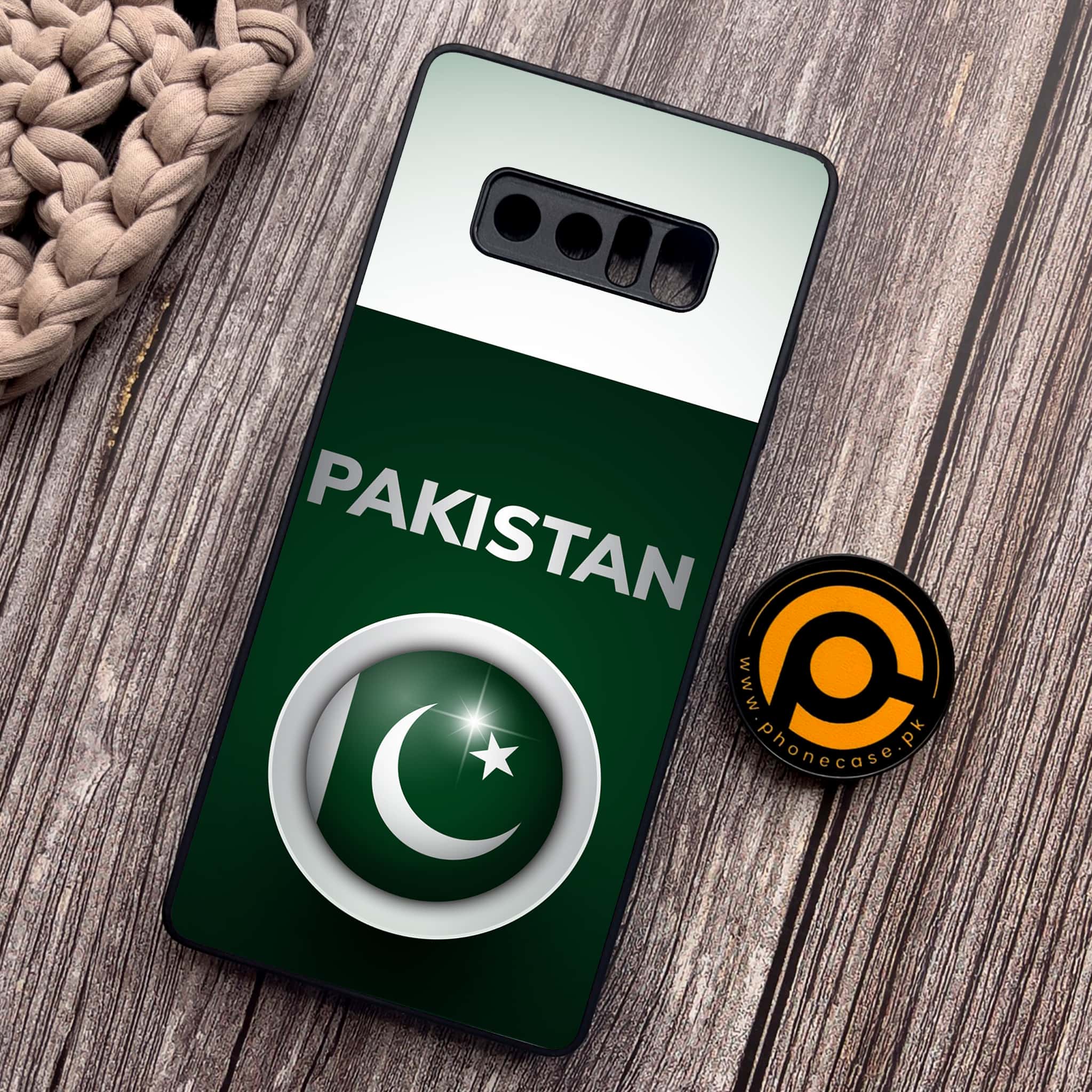 Samsung Galaxy Note 8 - Pakistani Flag Series - Premium Metal Printed soft Bumper shock Proof Case