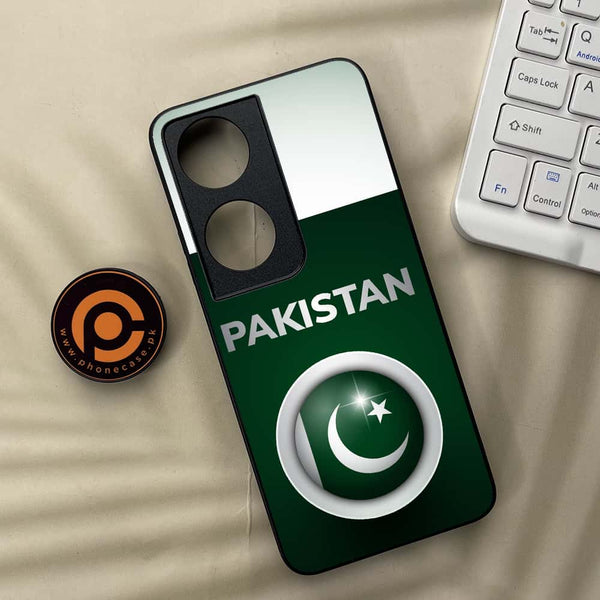 Honor X7b - Pakistani Flag Design 7 - Premium Metal  Printed soft Bumper shock Proof Case CS-40696