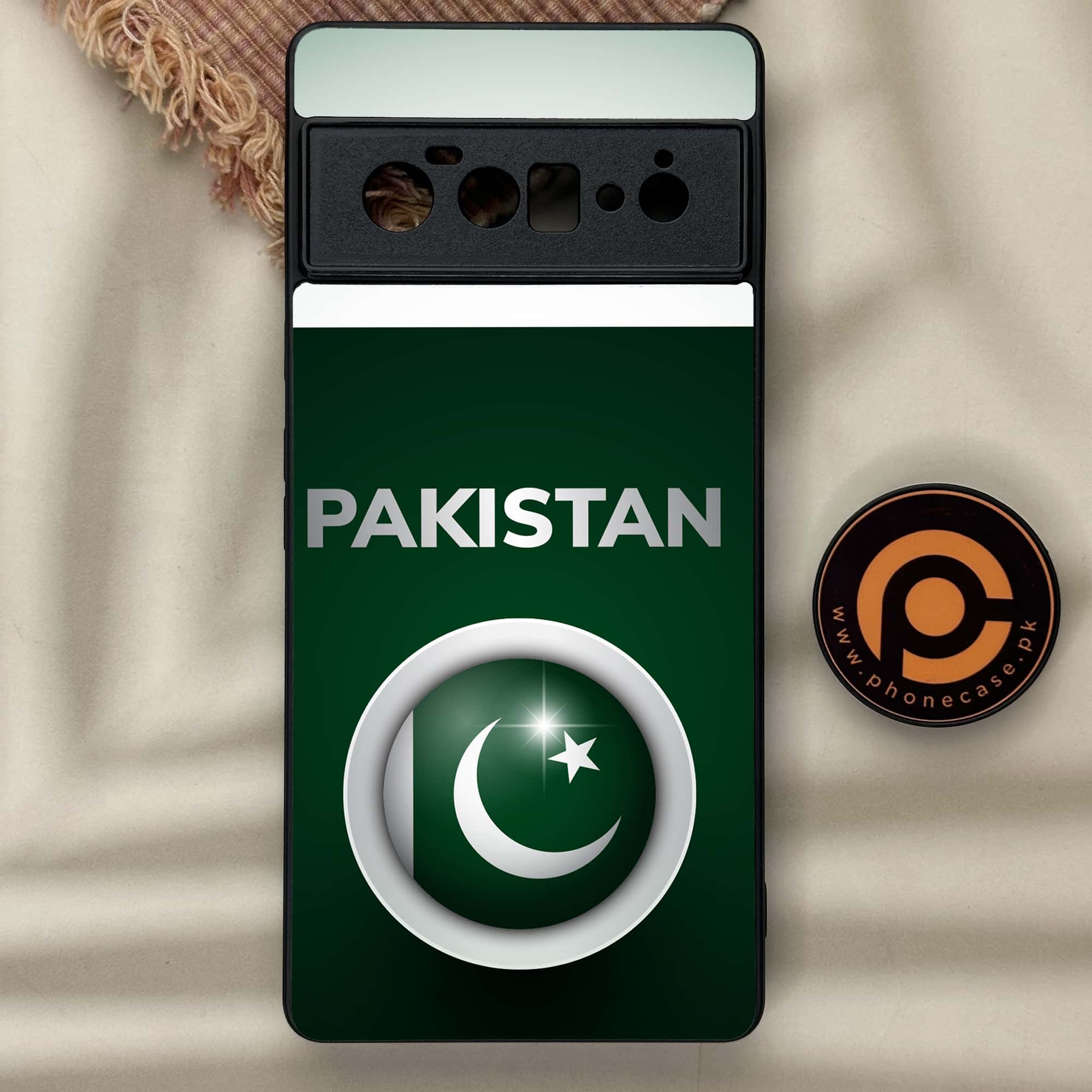 Google Pixel 6 Pro - Pakistani Flag Series - Premium Metal Printed soft Bumper Shock Proof Case