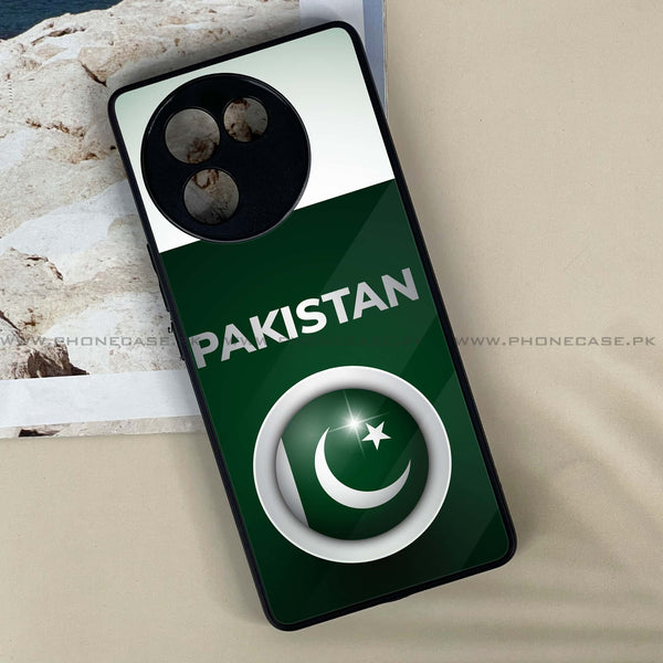 Vivo V30E - Pakistani Flag Design 7  - Premium Printed Metal soft Bumper shock Proof Case  CS-34261 CS-34372