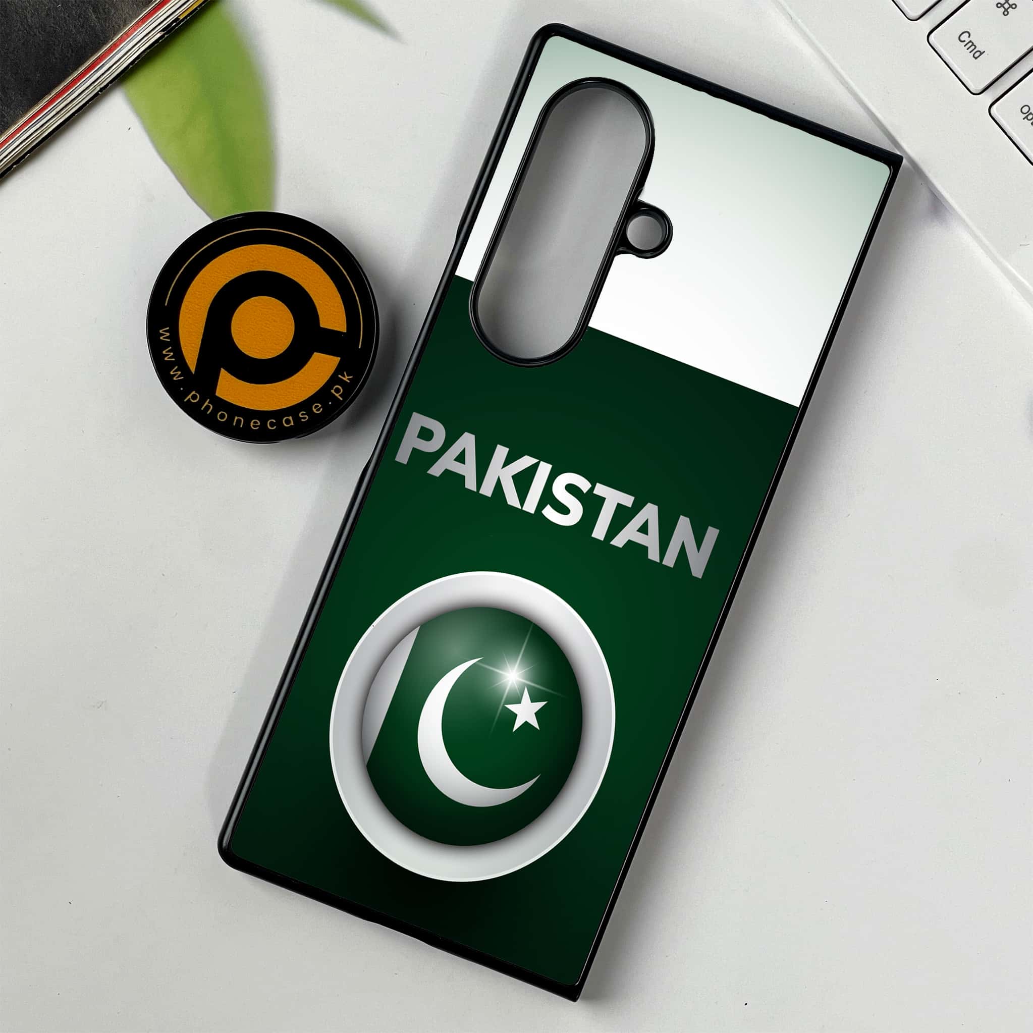 Samsung Galaxy Z Fold 7 - Pakistani Flag Series - Premium Metal Printed soft Bumper shock Proof Case