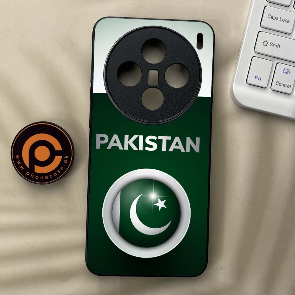 Vivo X200 - Pakistani Flag Series - Premium Metal  Printed soft Bumper shock Proof Case