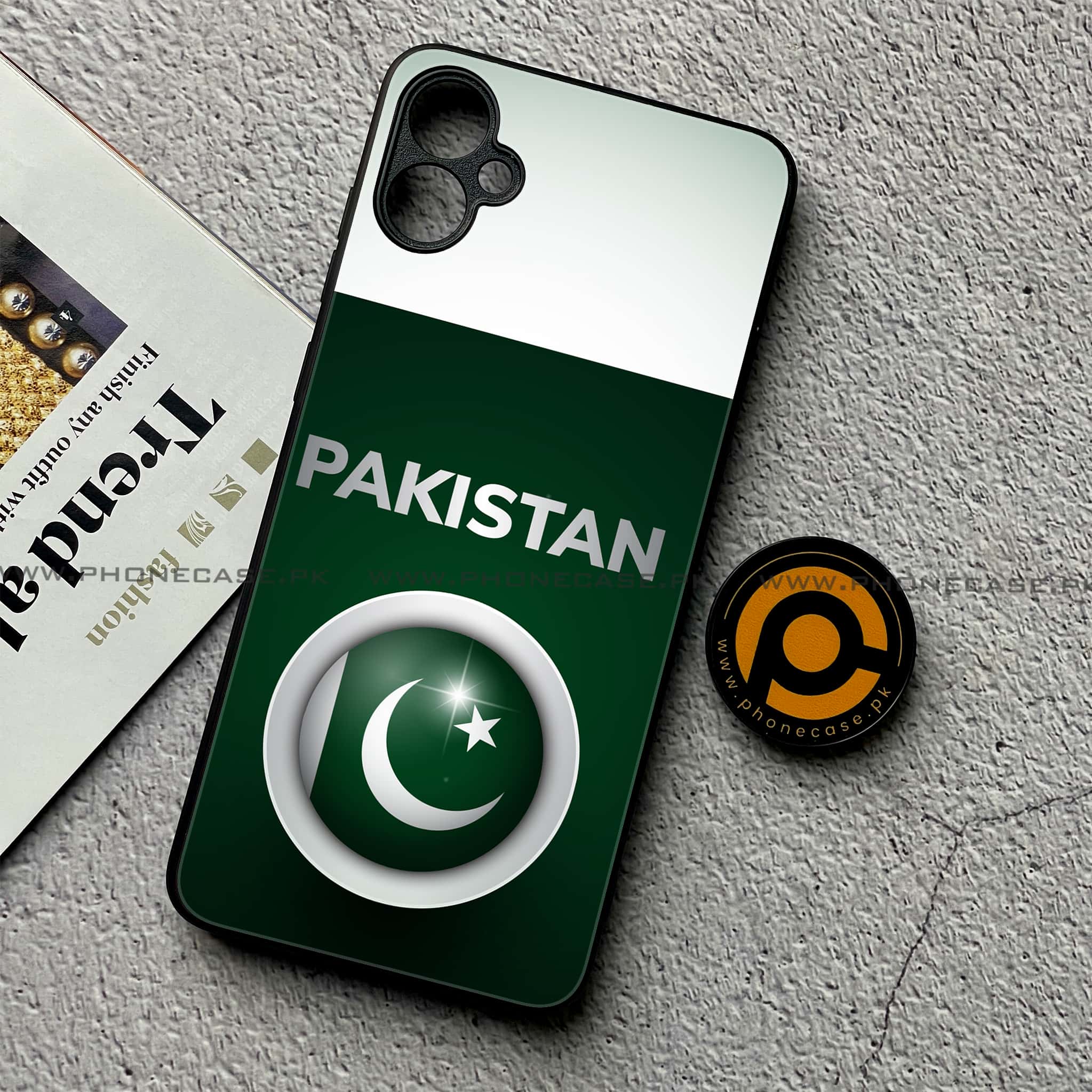 Samsung Galaxy A05 - Pakistani Flag Series - Premium Metal Printed soft Bumper shock Proof Case