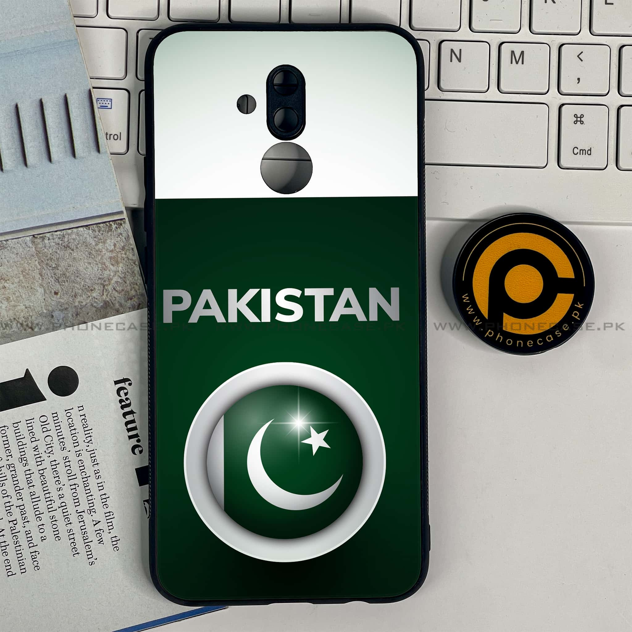 Huawei Mate 20 Lite - Pakistani Flag Series - Premium Printed Glass soft Bumper shock Proof Case