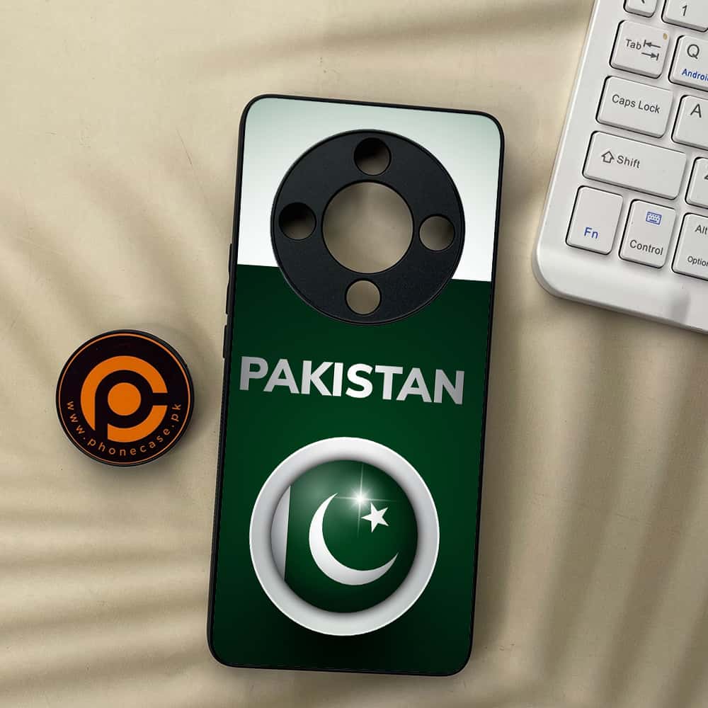 HONOR X9b 5G - Pakistani Flag Series - Premium Metal  Printed soft Bumper shock Proof Case