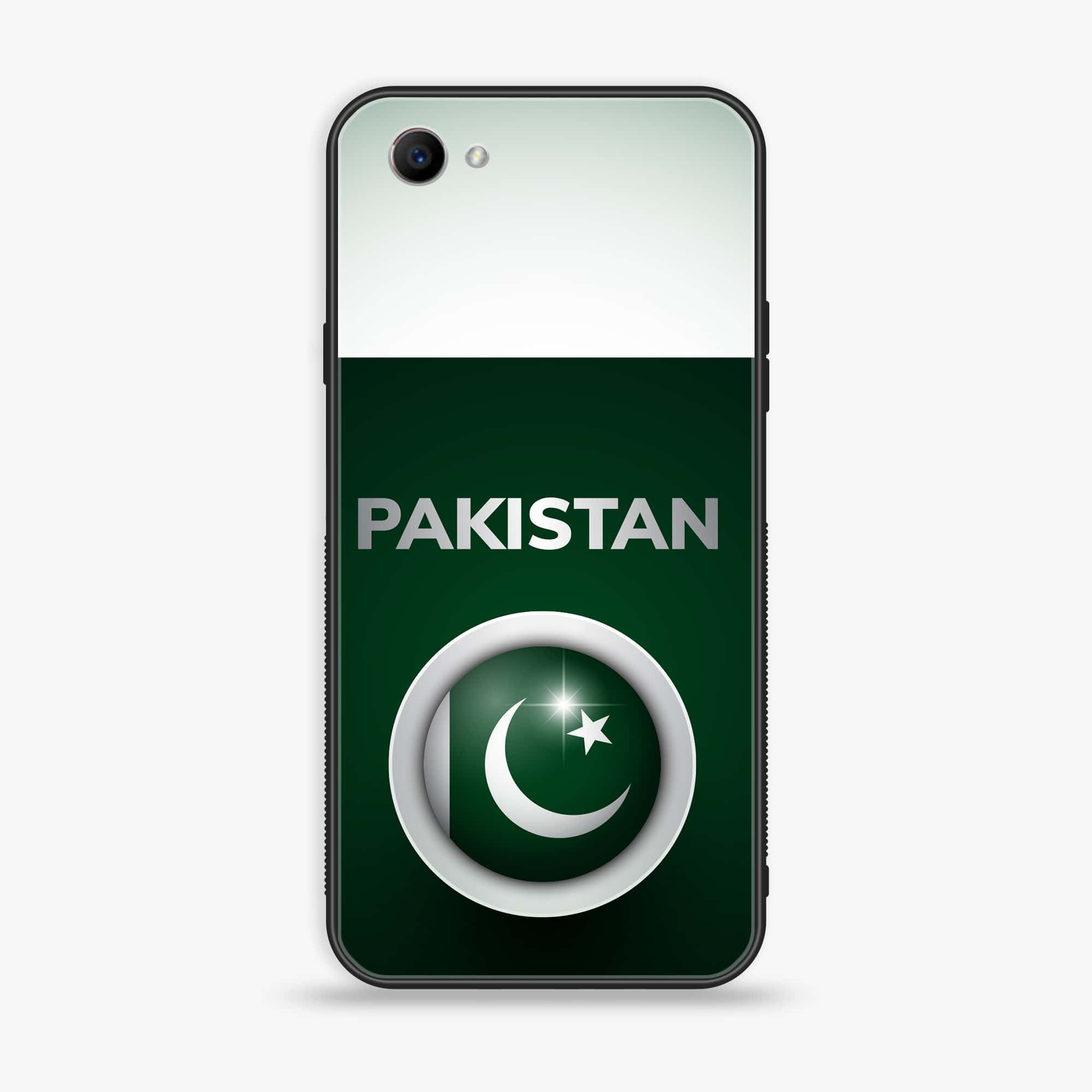 Oppo F7 Youth - Pakistani Flag Series - Premium Printed Glass soft Bumper shock Proof Case