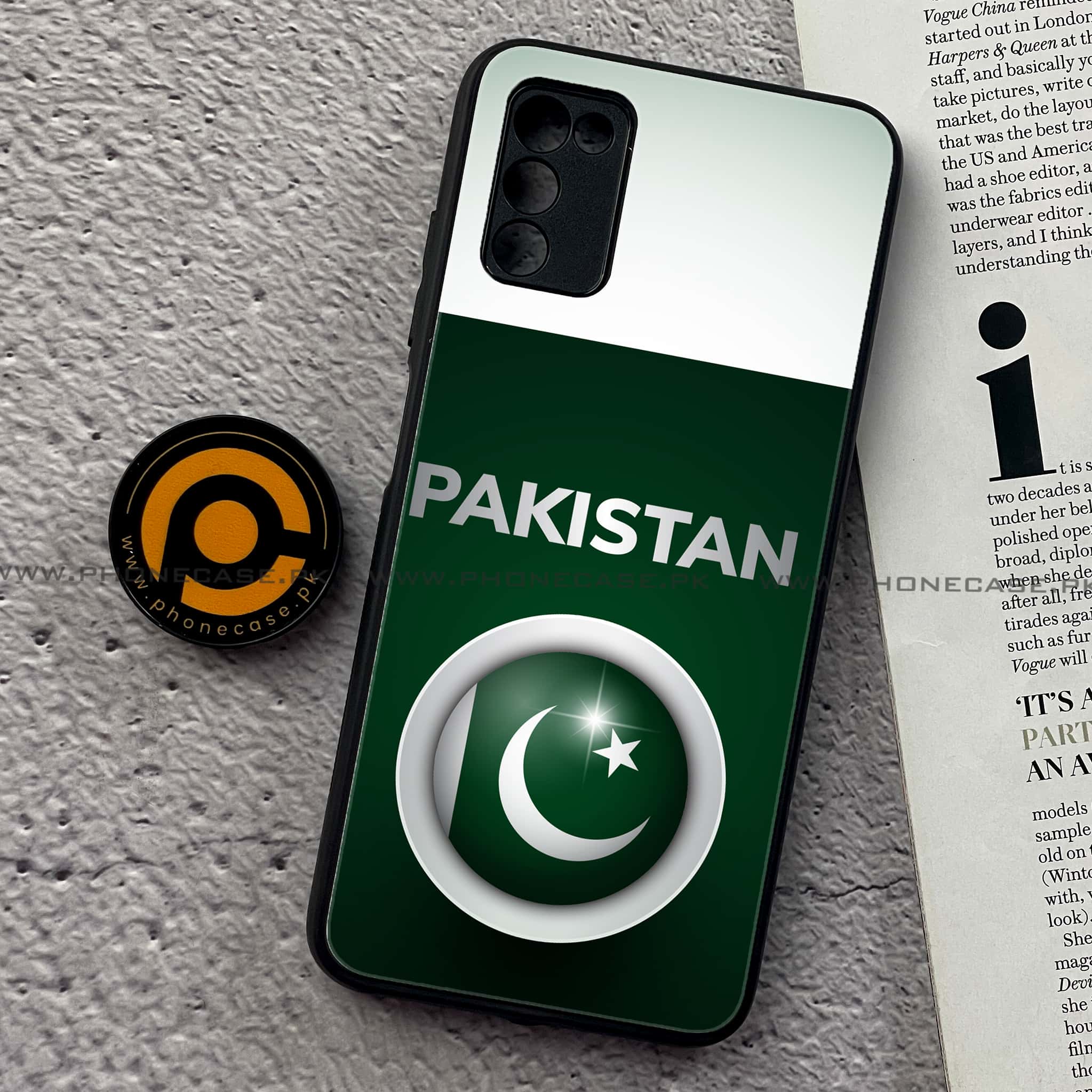 Samsung Galaxy A02s - Pakistani Flag Series - Premium Printed Metal soft Bumper shock Proof Case