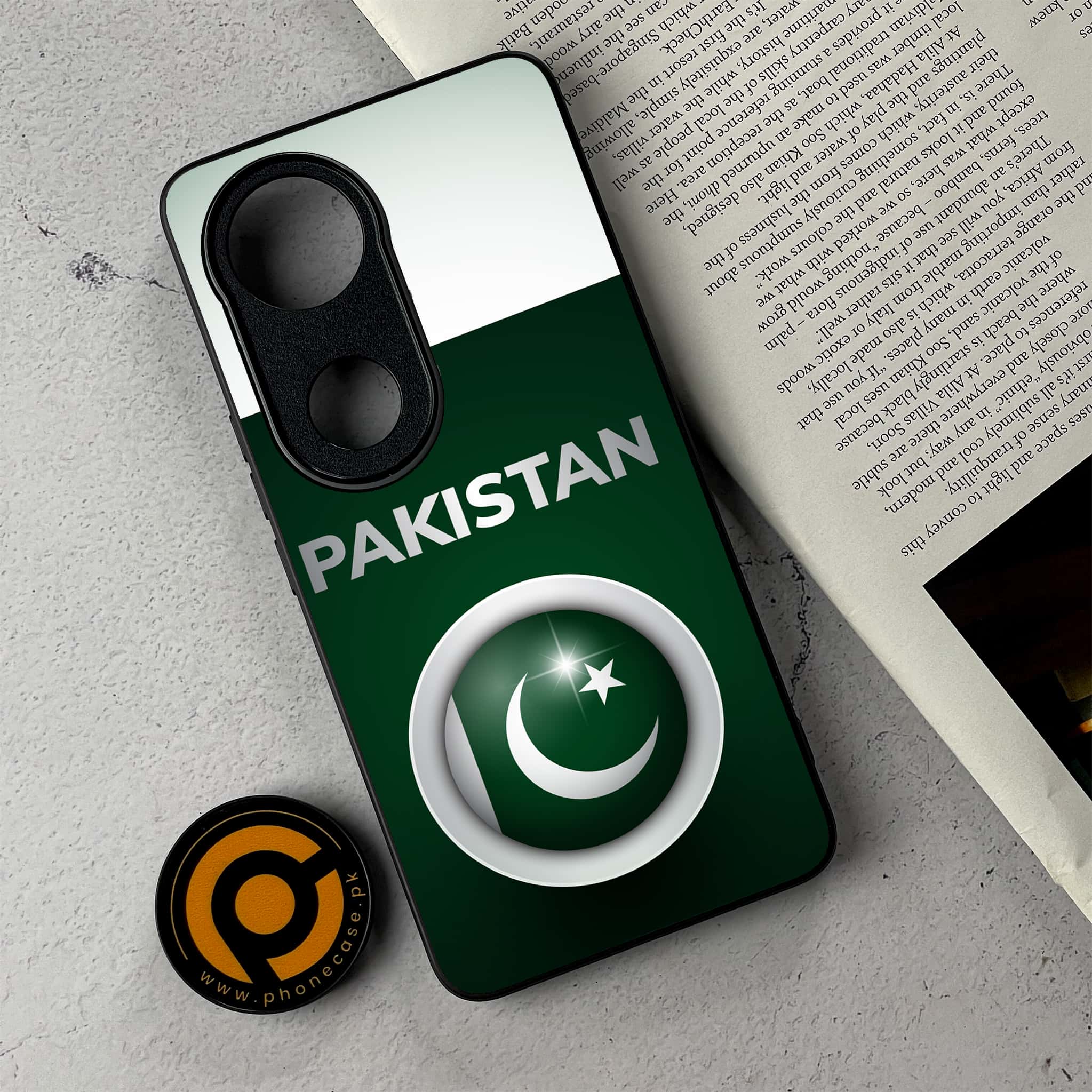 Vivo V50 -  Pakistani Flag Series  - Premium Metal Printed Soft Bumper Shockproof Case