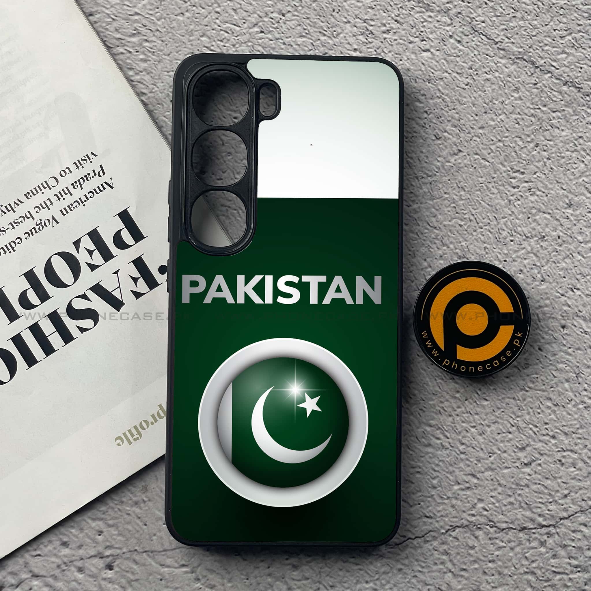 Vivo V40 Lite (IDN) - Pakistani Flag Series - Premium Metal Printed soft Bumper Shock Proof Case