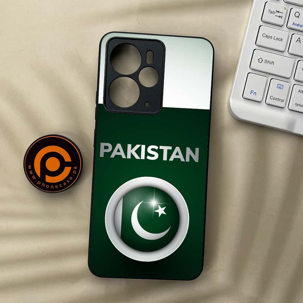 Realme 14T 5G - Pakistani Flag Series - Premium Metal Printed soft Bumper Shock Proof Case