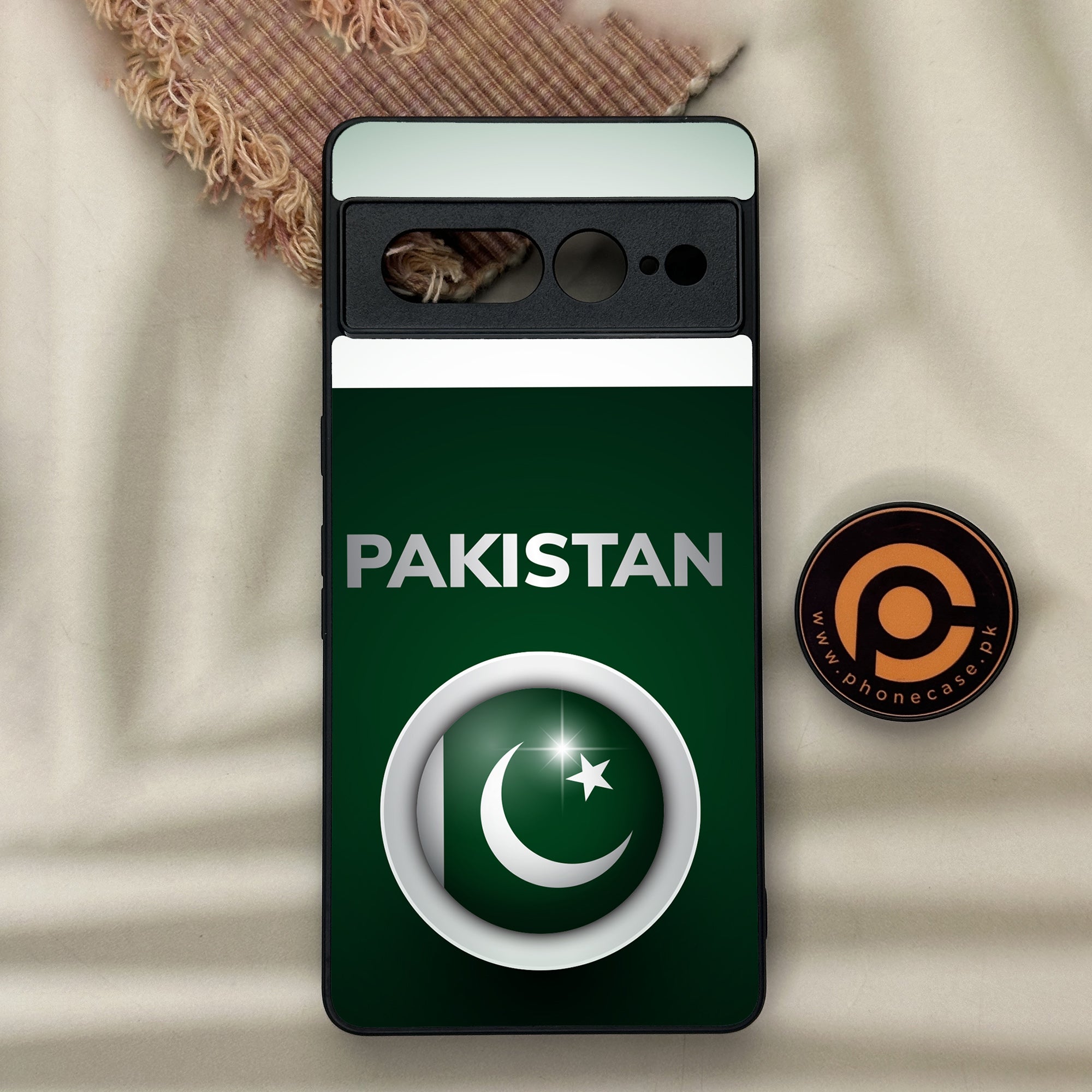 Google Pixel 7 Pro - Pakistani Flag Series - Premium Metal Printed soft Bumper Shock Proof Case