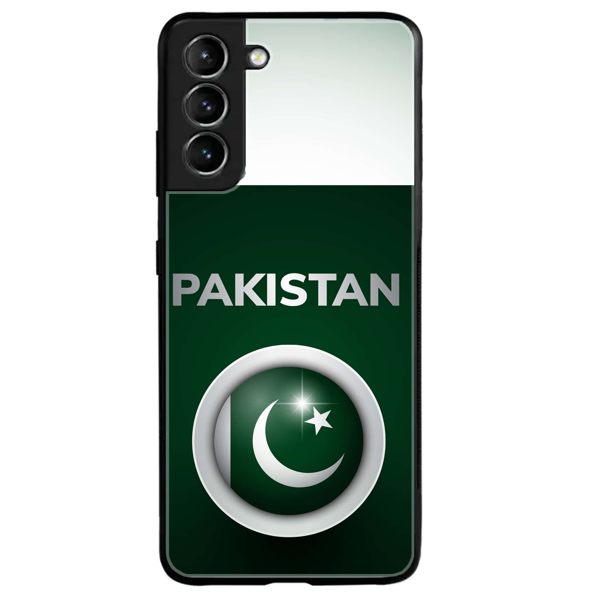 Samsung Galaxy S21 - Pakistani Flag Series - Premium Printed Glass soft Bumper shock Proof Case